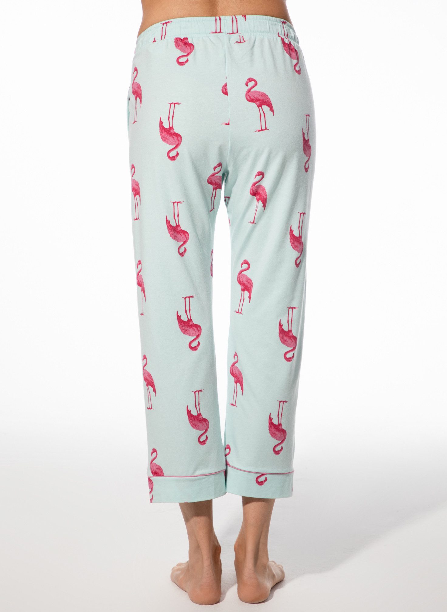 Short Stories Pyjamahose SHORT STORIES 622106 7/8-Hose fair aqua/flamingo print