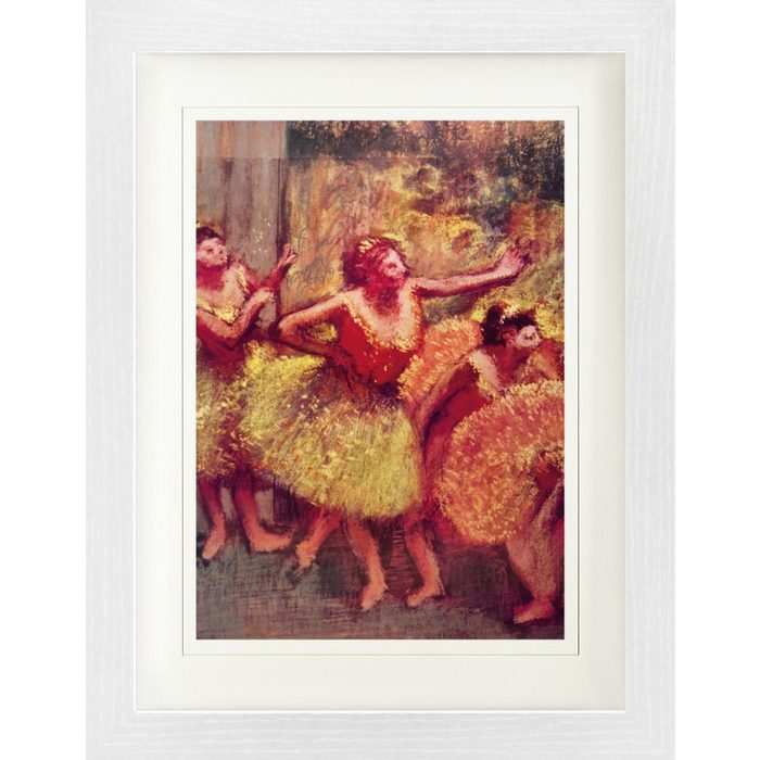 1art1 Bild mit Rahmen Edgar Degas - Tänzerinnen In Gelb Und Rosa 1890