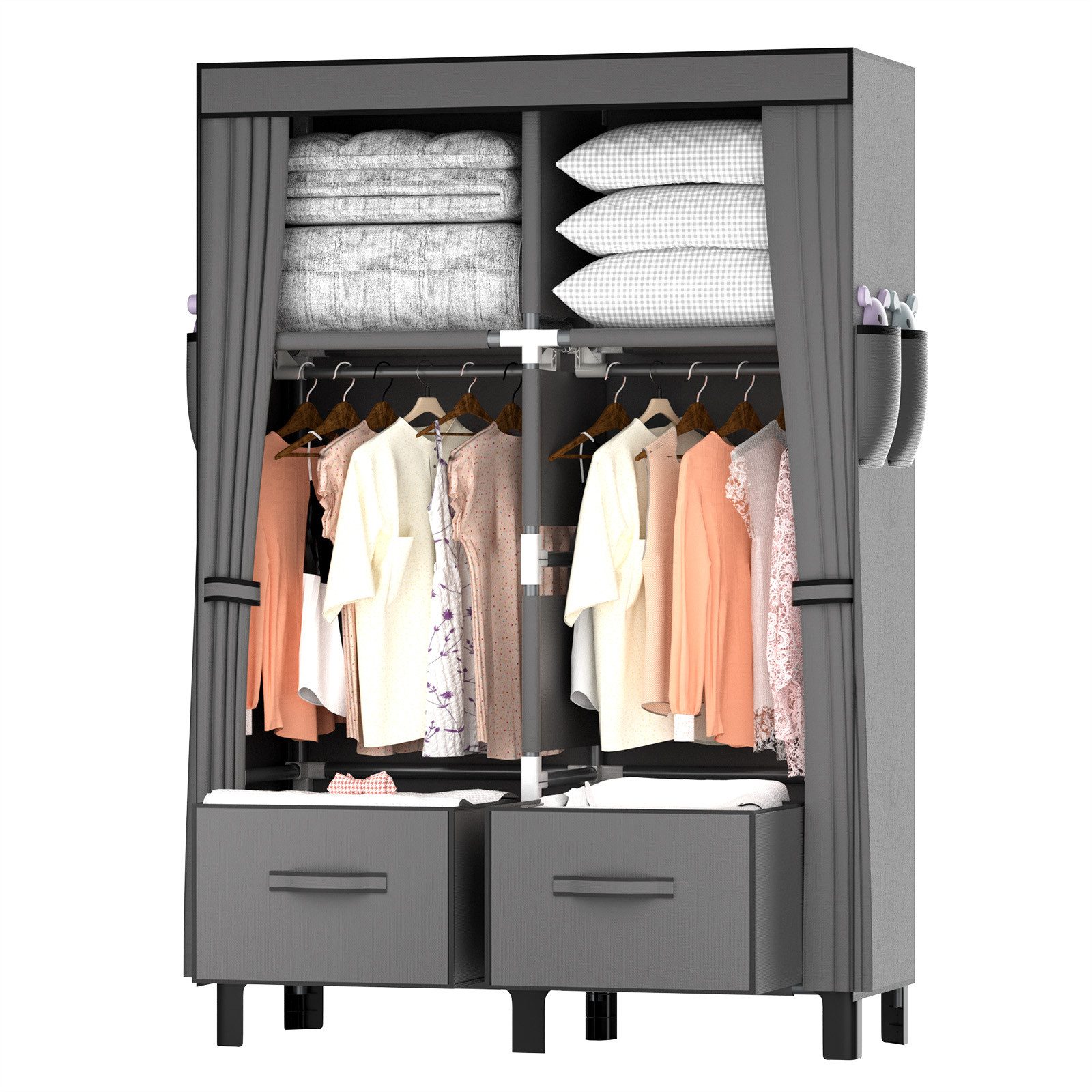 loefme Kleiderschrank Kleiderschrank Faltschrank Stoffschrank Schrank günstig online kaufen
