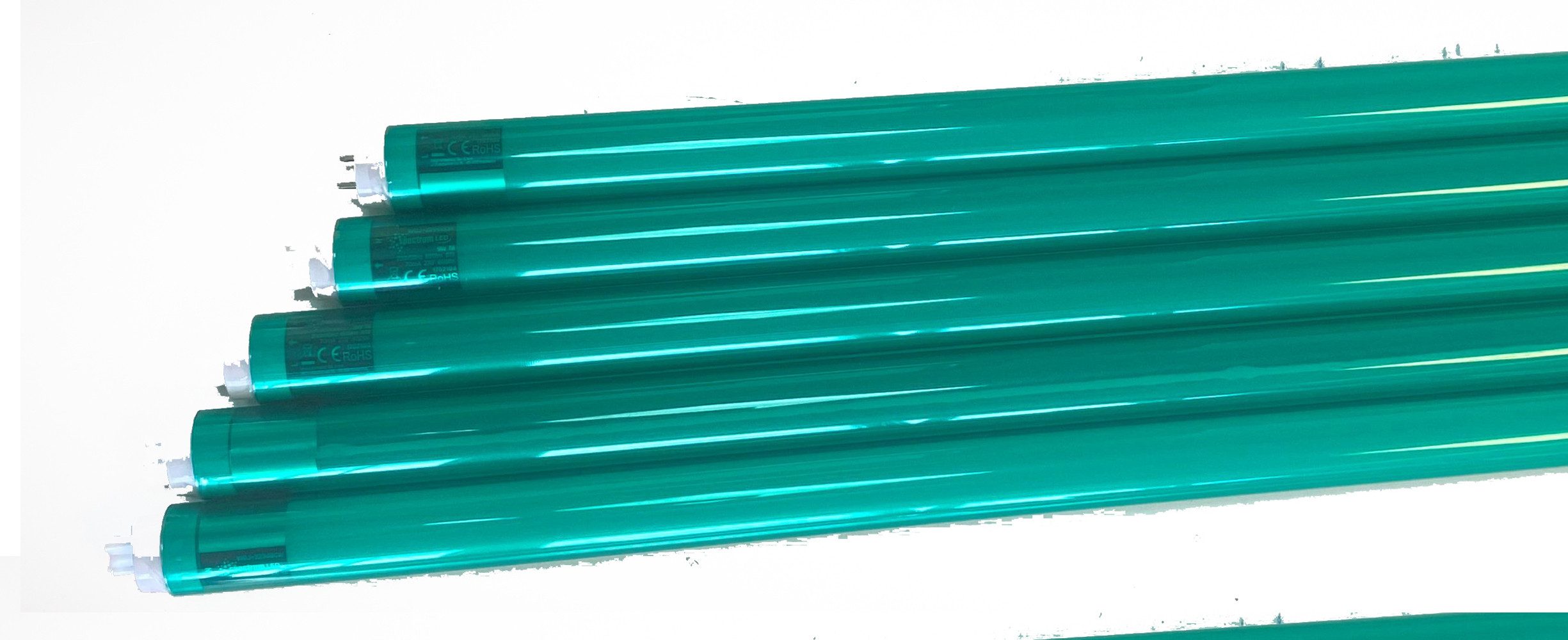 XENON LED Dekolicht Xenon, 8899 LED Röhre 5erPack 18 Watt T8 120cm 2000 Lm Kunststoff Hellgrün
