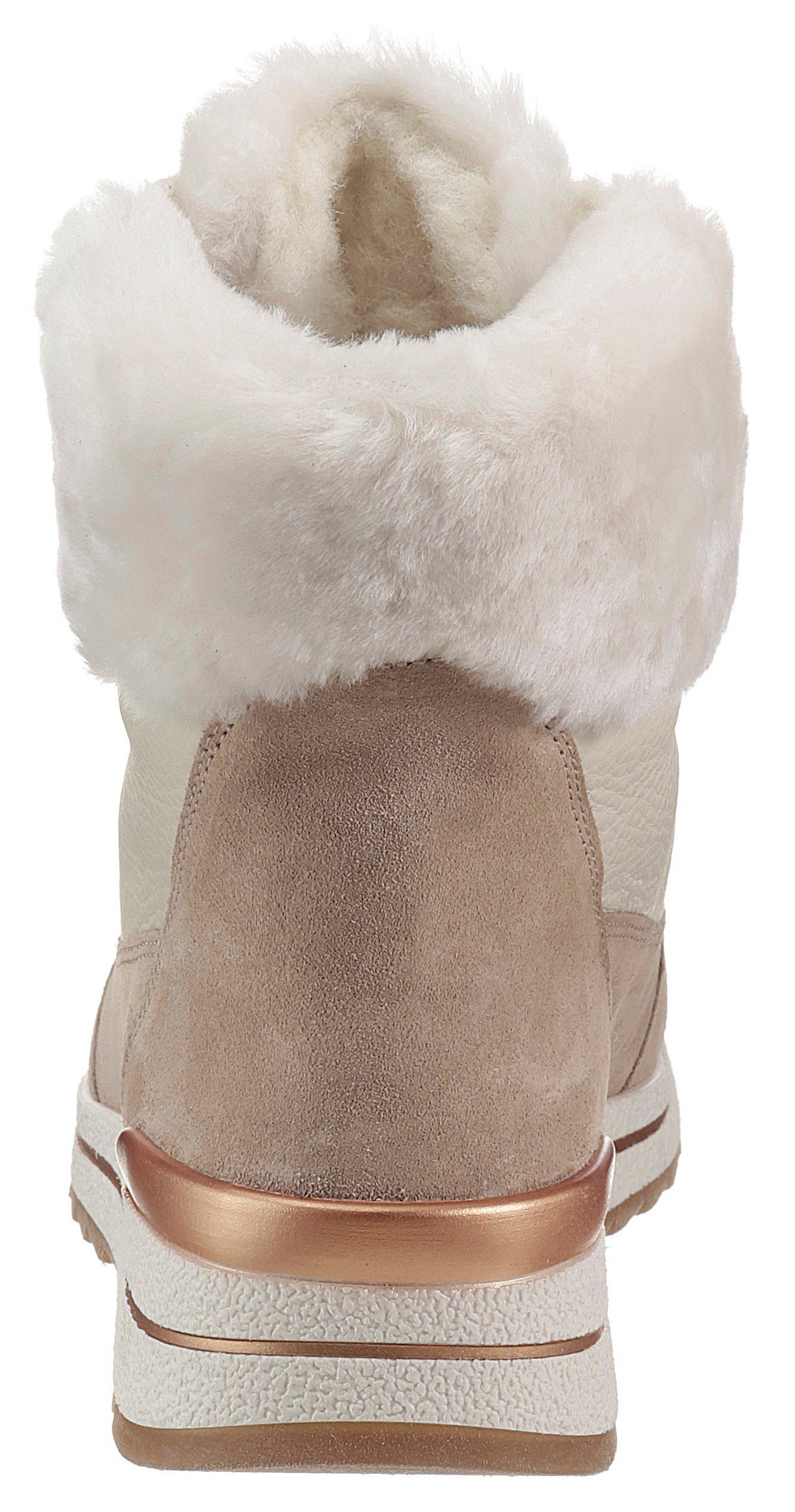 OSAKA-SPORT mit Ara Lammfellkragen, beige G-Weite 046723 Winterboots