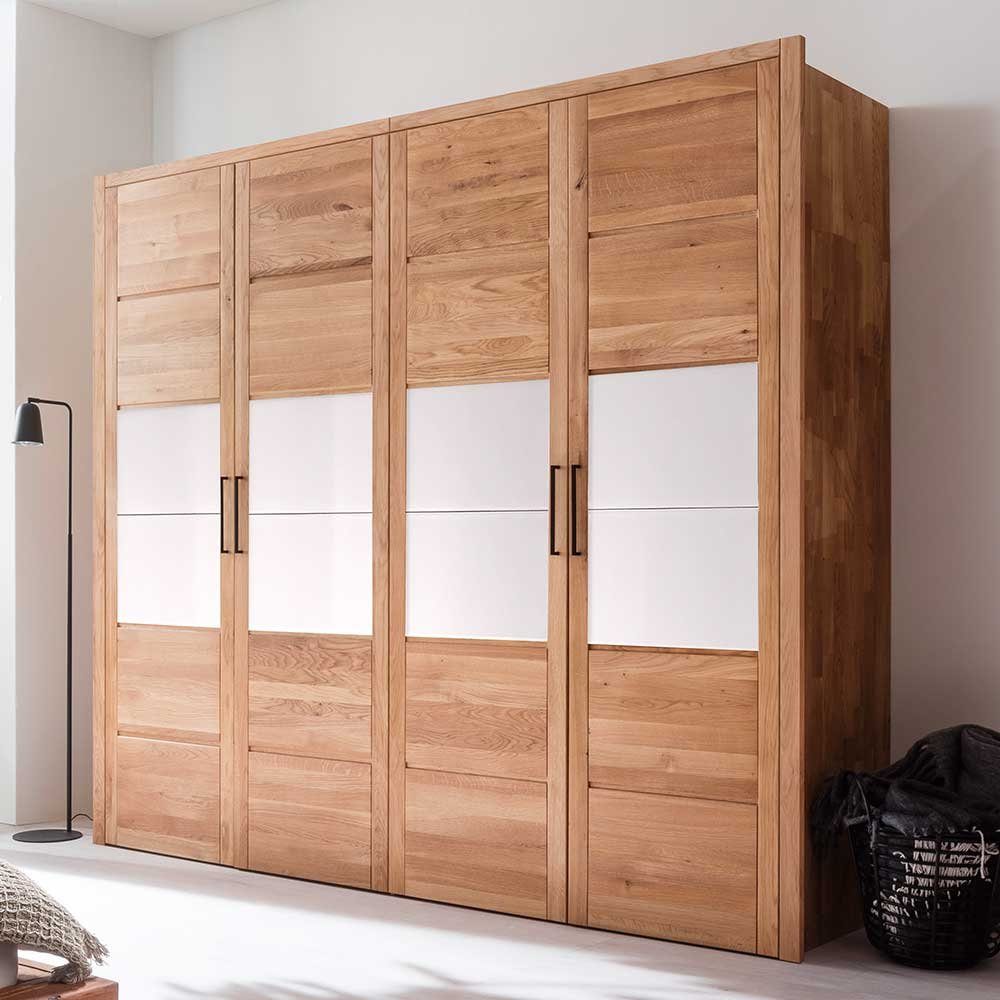 Pharao24 Kleiderschrank Zimarena aus Massivholz