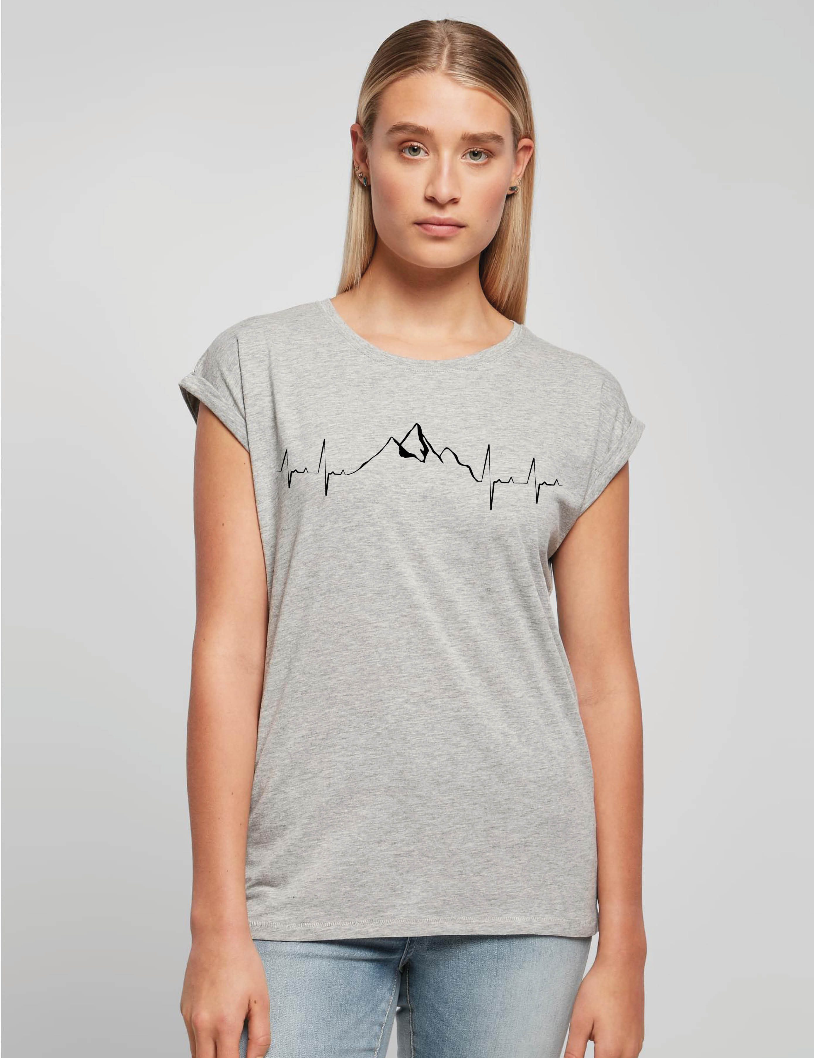 Youth Designz Print-Shirt "Heartbeat Mountain" Damen günstig online kaufen