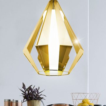 EGLO Pendelleuchte, Leuchtmittel nicht inklusive, Design Decken Lampe Wohn Zimmer Pendel Beleuchtung Glas Hänge