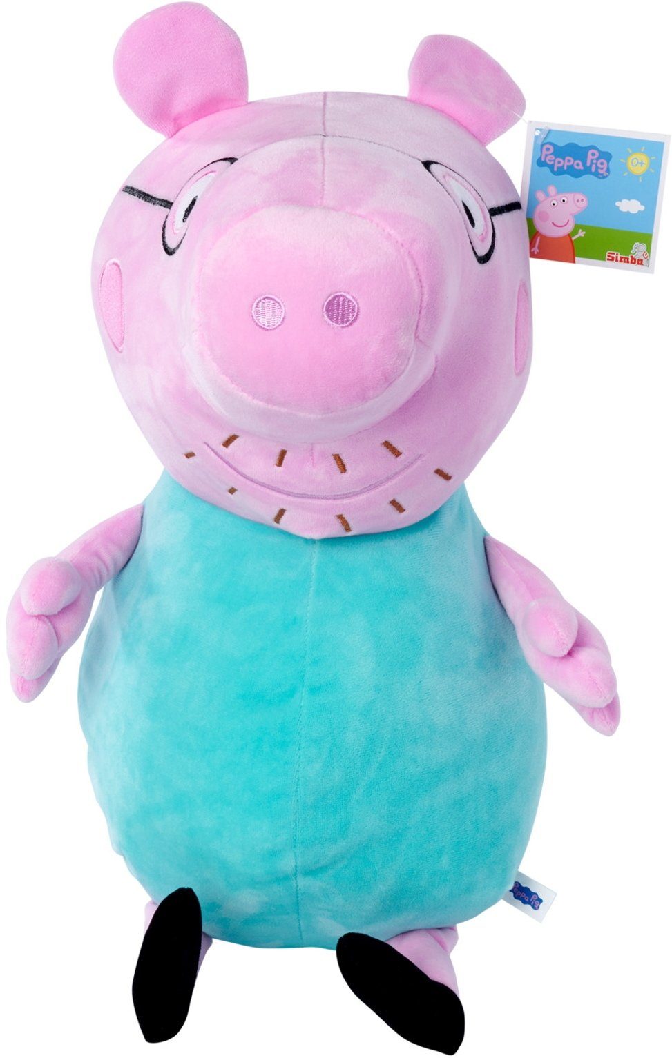 SIMBA Plüschfigur Plüsch Stofftier Peppa Pig Papa Wutz 37cm 109261005