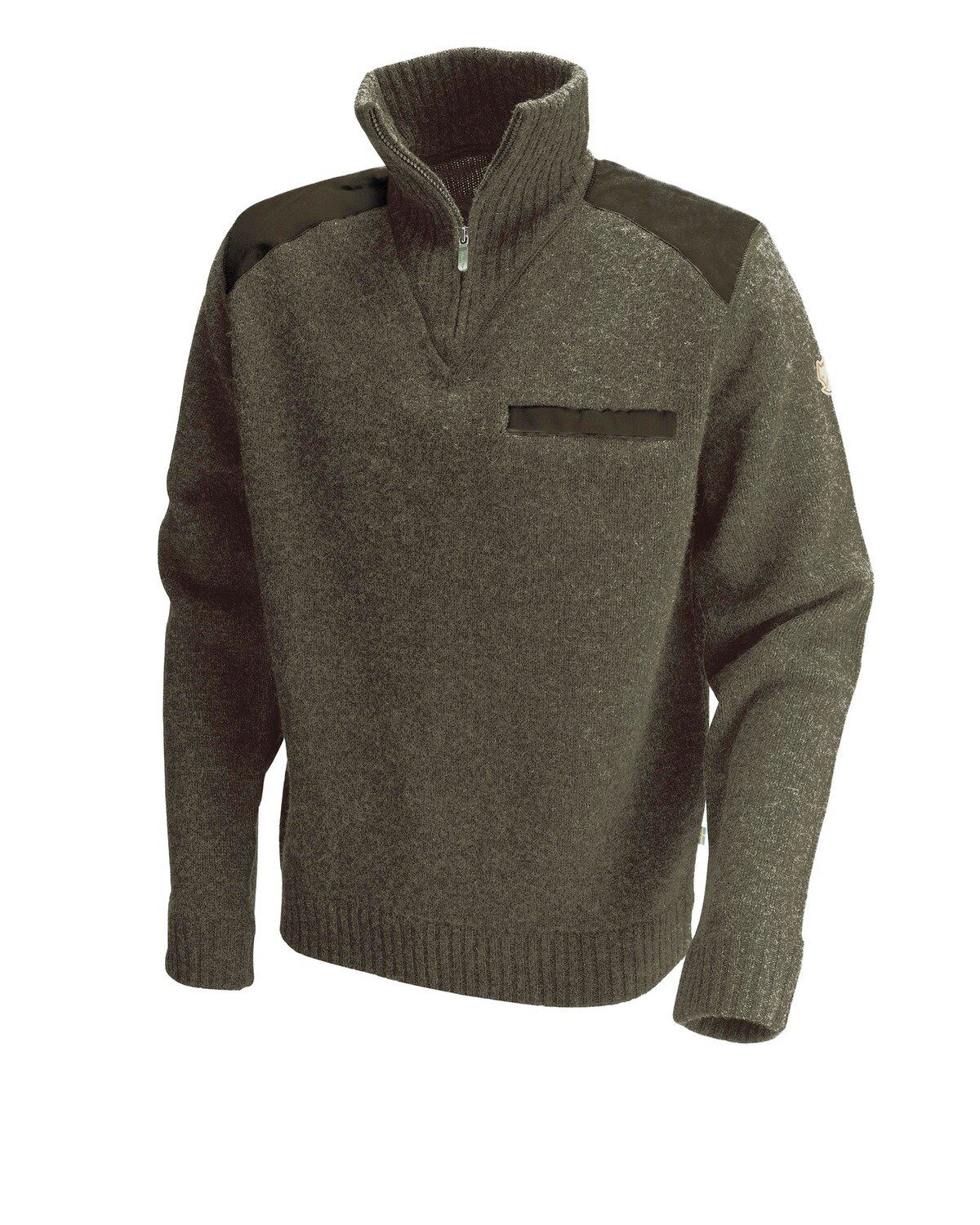 Fjällräven Strickpullover Troyer Koster Oliv