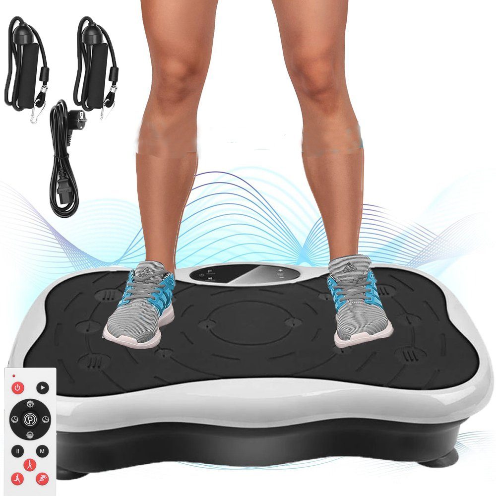 3D Vibrationsplatte Vibrationsgerät Fitness 200W mit Bluetooth Trainingsbänder 