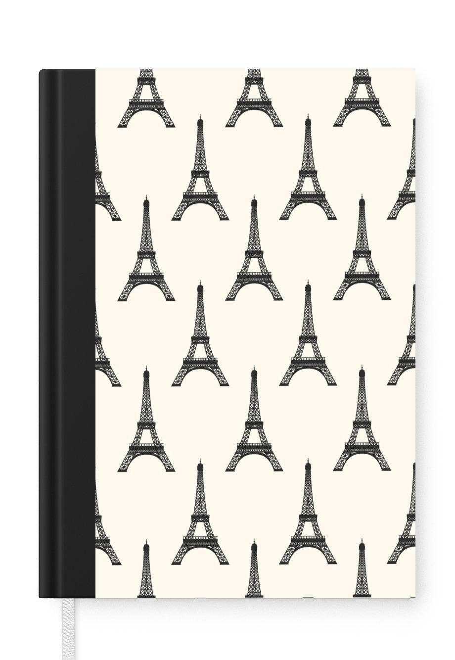 MuchoWow Notizbuch Eiffelturm - Paris - Muster, Journal, Merkzettel, Tagebuch, Notizheft, A5, 98 Seiten, Haushaltsbuch