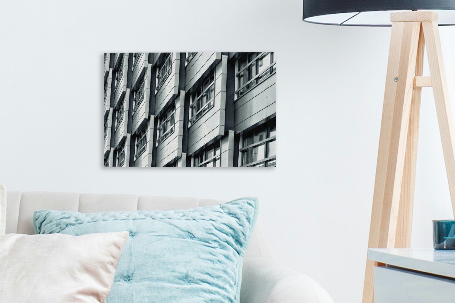 Almere OneMillionCanvasses® (1 30x20 Wanddeko, - Wohnung St), cm Aufhängefertig, Niederlande, - Wandbild Leinwandbild Leinwandbilder,