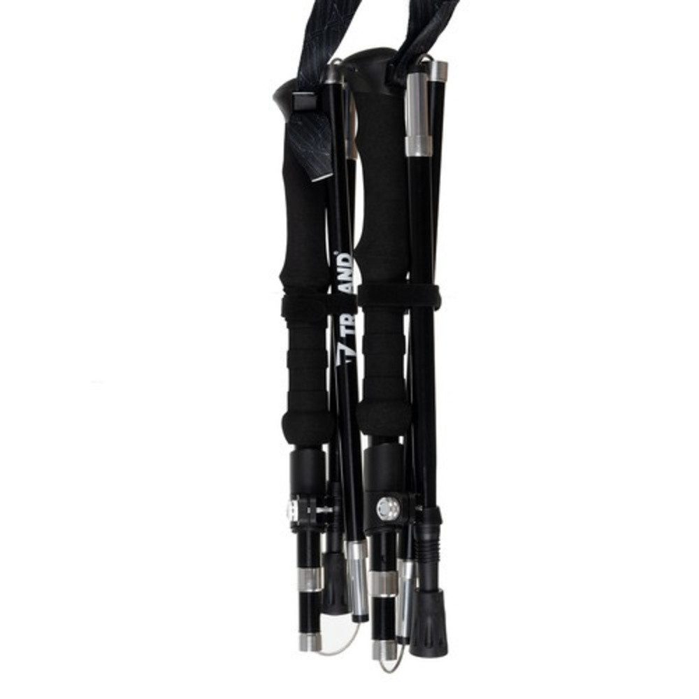 Trizand Trekking-Stöcke Trekkingstöcke Wanderstöcke (Spar-Set, 2 St., wandern), Höhenverstellbar von 110–130 cm mit Skala und Schnellverschluss