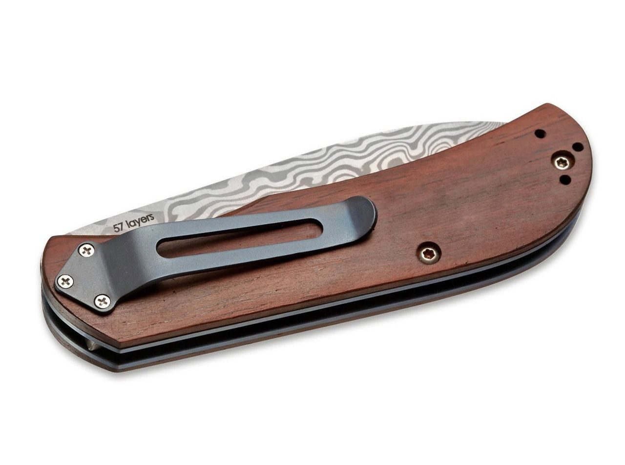 Böker Plus Taschenmesser Taschenmesser Exskelibur II Cocobolo Damast
