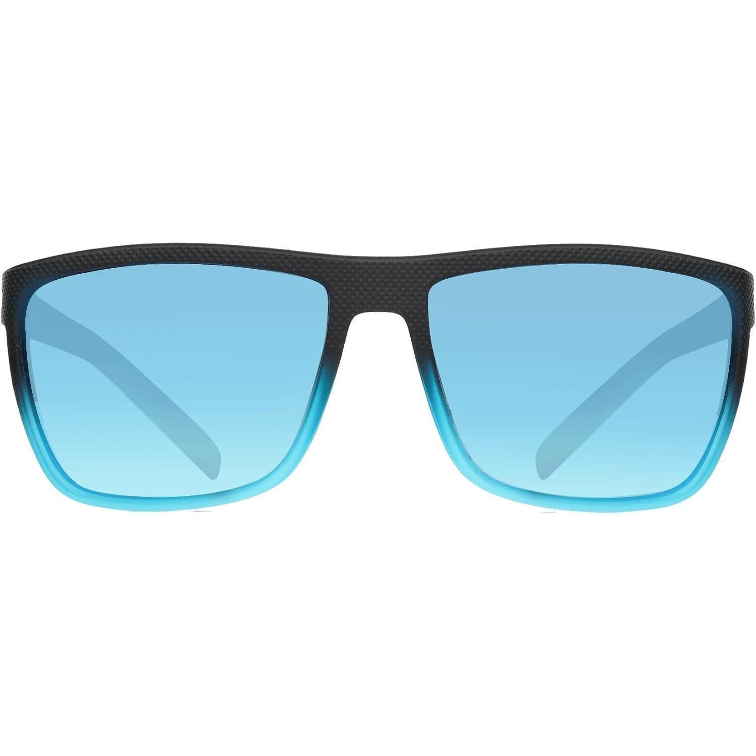 LuxusKollektion Sonnenbrille Sonnenbrille Herren C17 Black Crystal Blue Rahmen Blue Lens