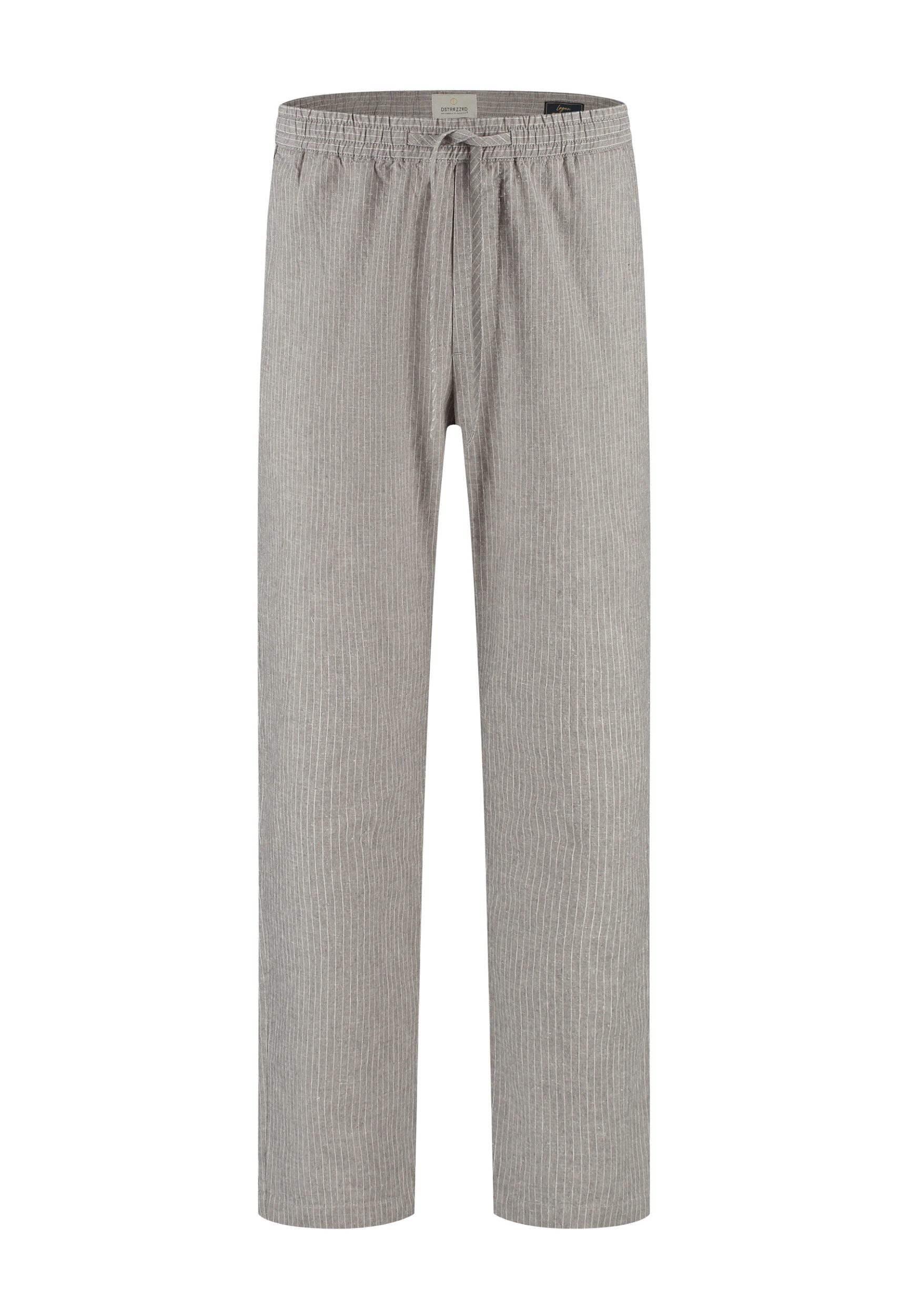 Dstrezzed Chinohose DS_Logan Easy Pinstripe Grey Brown