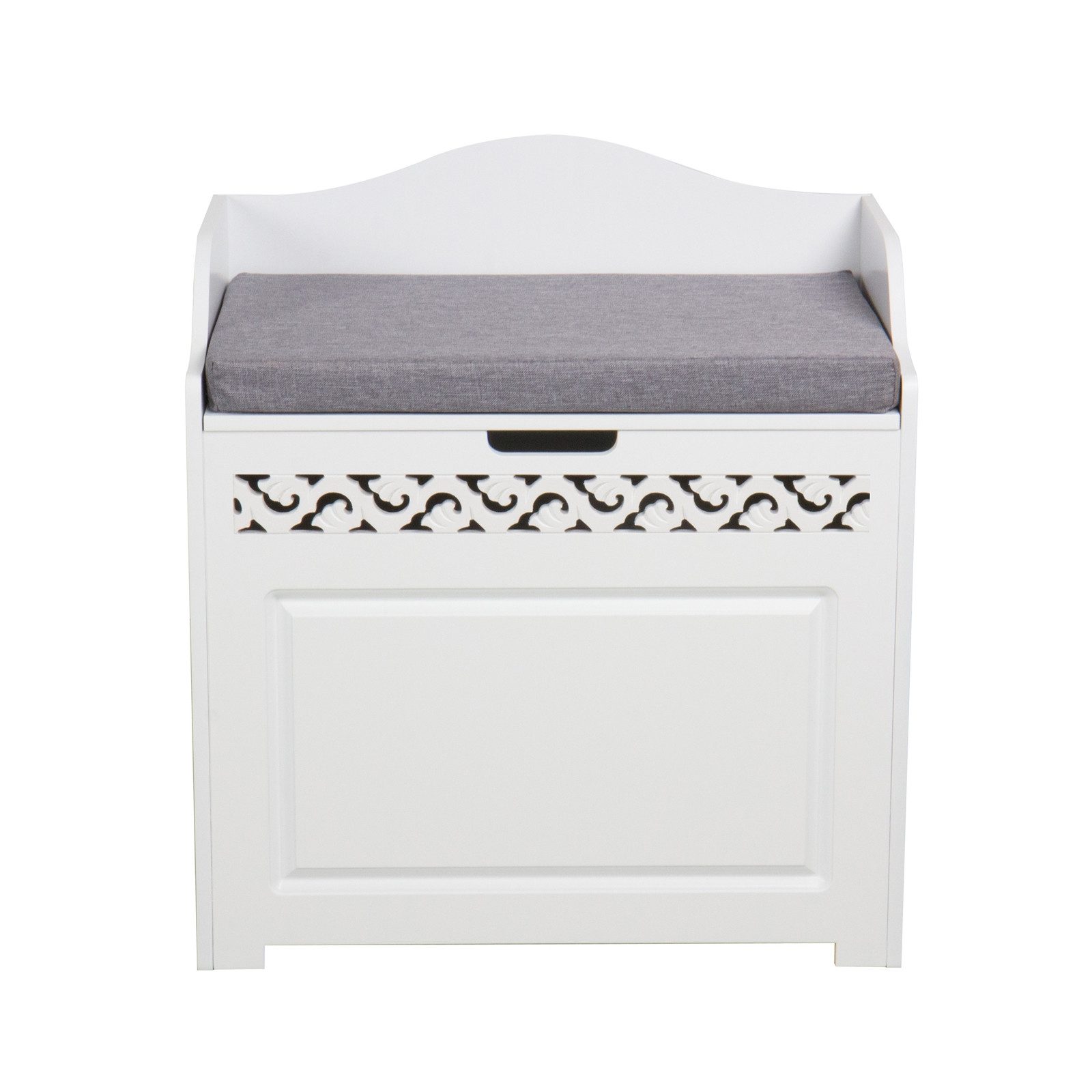 HTI-Line Sitztruhe Sitztruhe Miriam (Stück, 1-St., 1x Sitztruhe, ohne Deko), Mit Cut-Outs und Sitzpolster