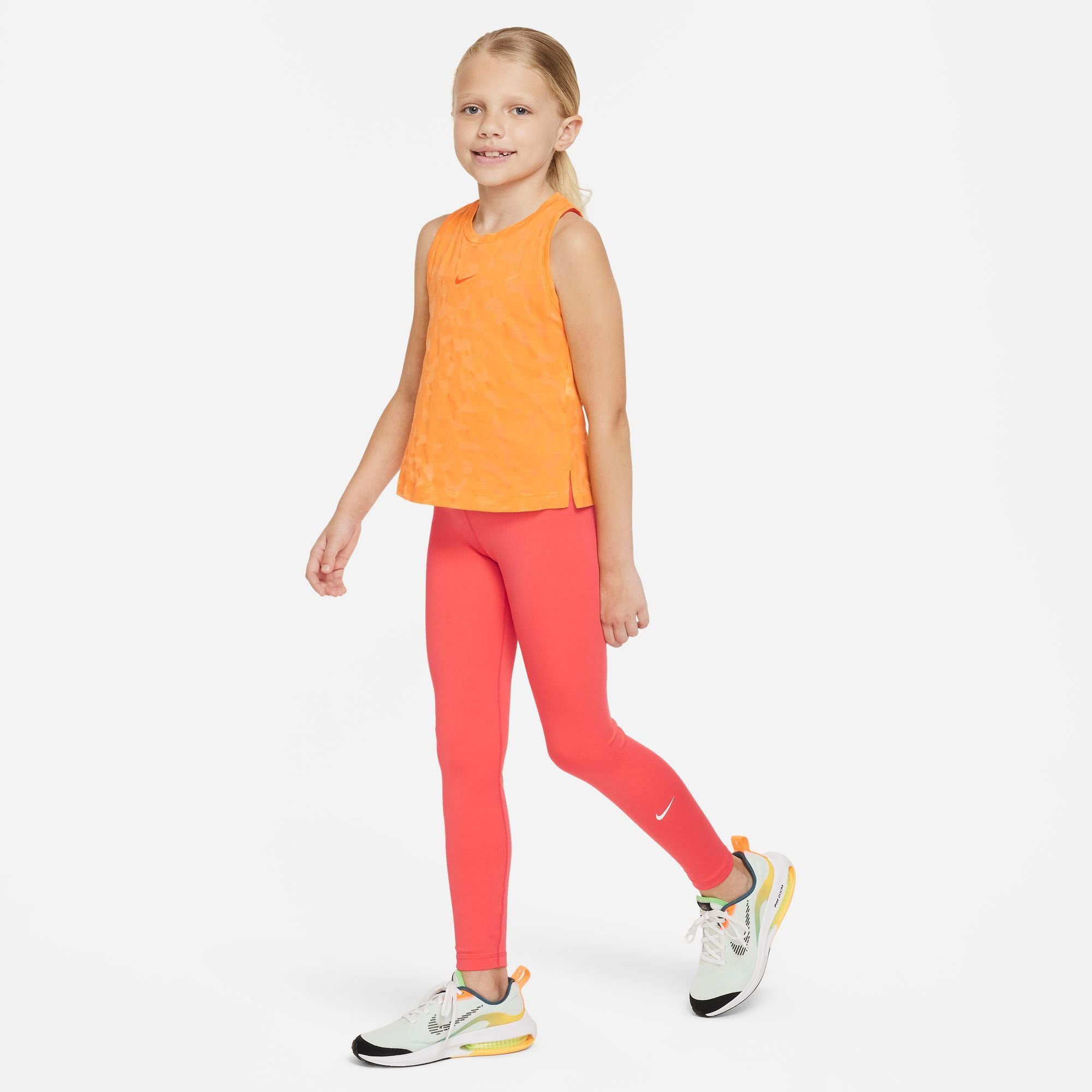 DRI-FIT LEGGINGS EMBER Trainingstights BIG GLOW/WHITE Nike ONE KIDS' (GIRLS)