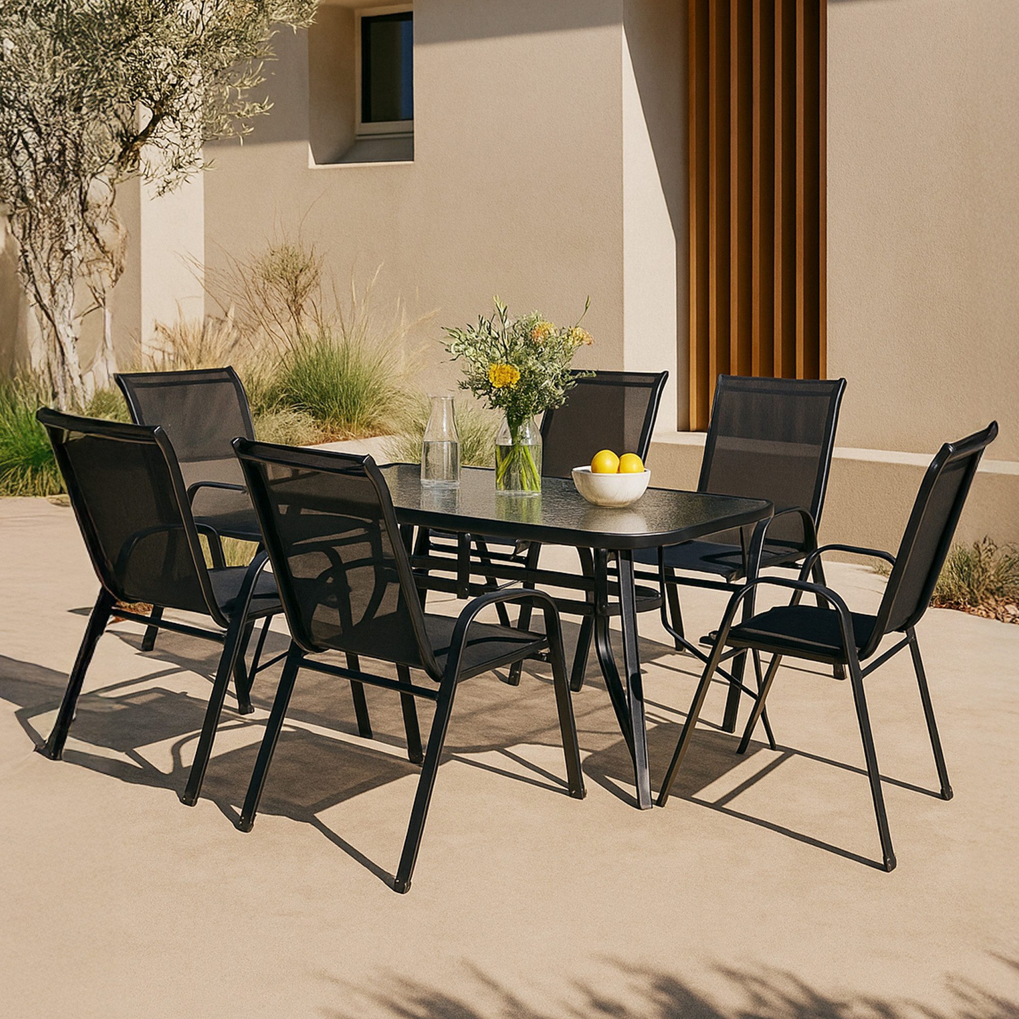 casa.pro Garten-Essgruppe, (Set, 7-tlg), »Aradeo« Set günstig online kaufen
