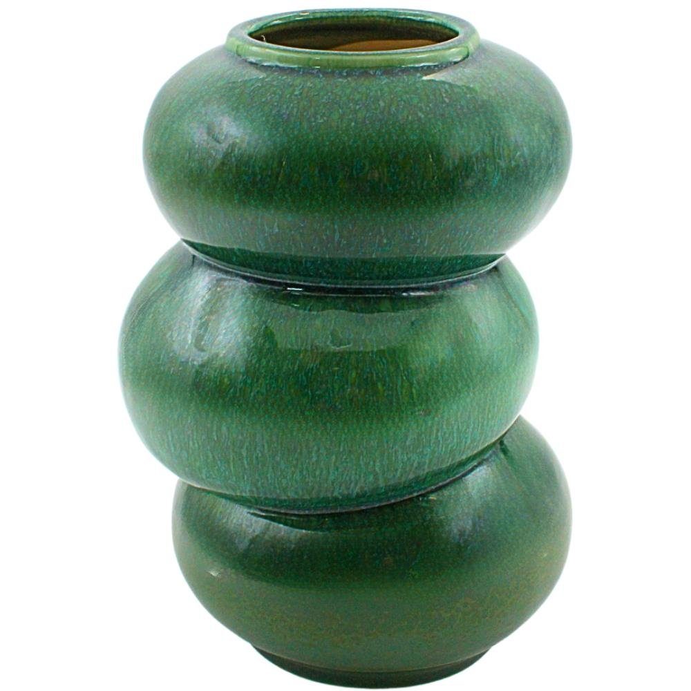 Dekohelden24 Dekovase Vase Porzellan grün in verschiedenen Größen und Formen | Dekovasen