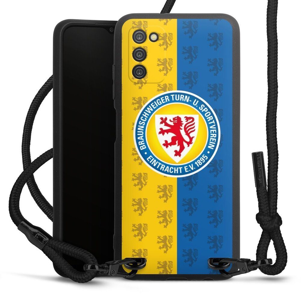 DeinDesign Handyhülle Eintracht Braunschweig Offizielles Lizenzprodukt  Logo, Samsung Galaxy A03s Premium Handykette Hülle mit Band Cover mit Kette