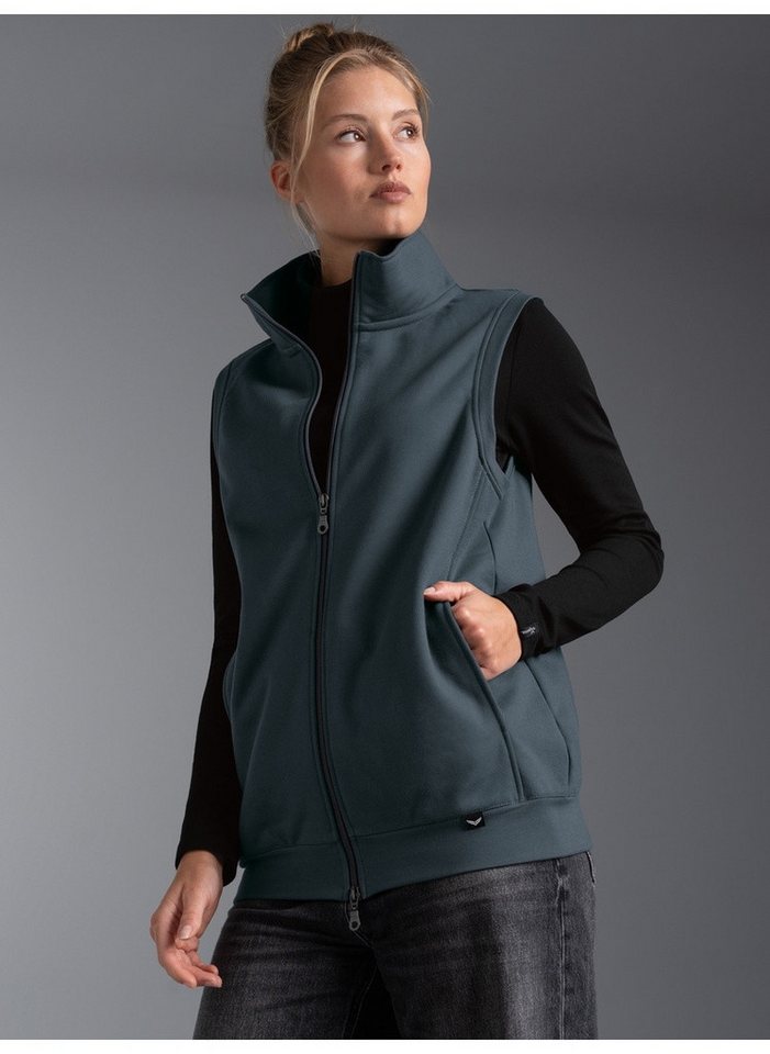 Trigema Steppweste TRIGEMA Weste aus bequemem Sweat-Material (1-tlg)