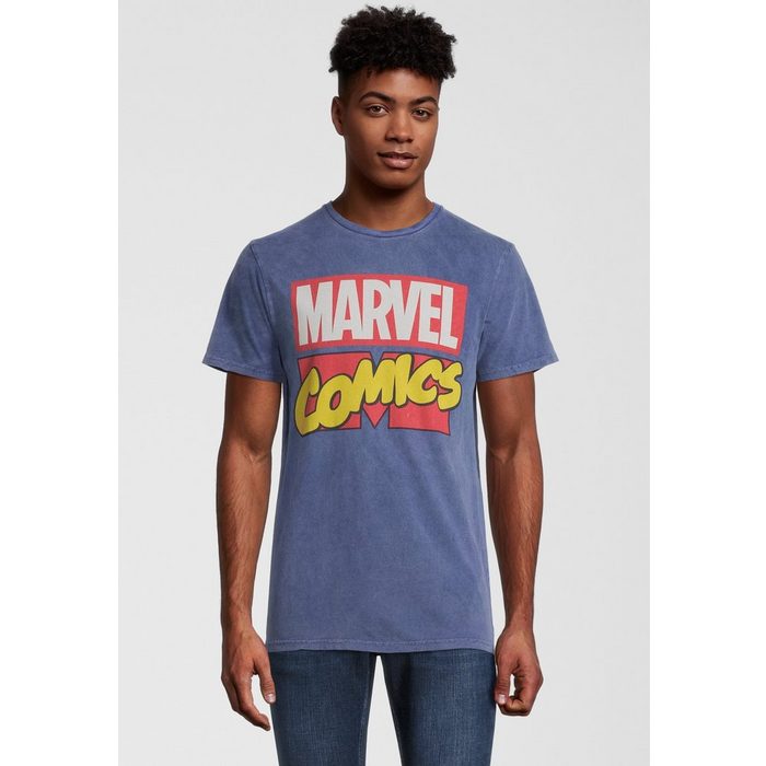 Recovered T-Shirt Marvel Comics Classic Retro Logo