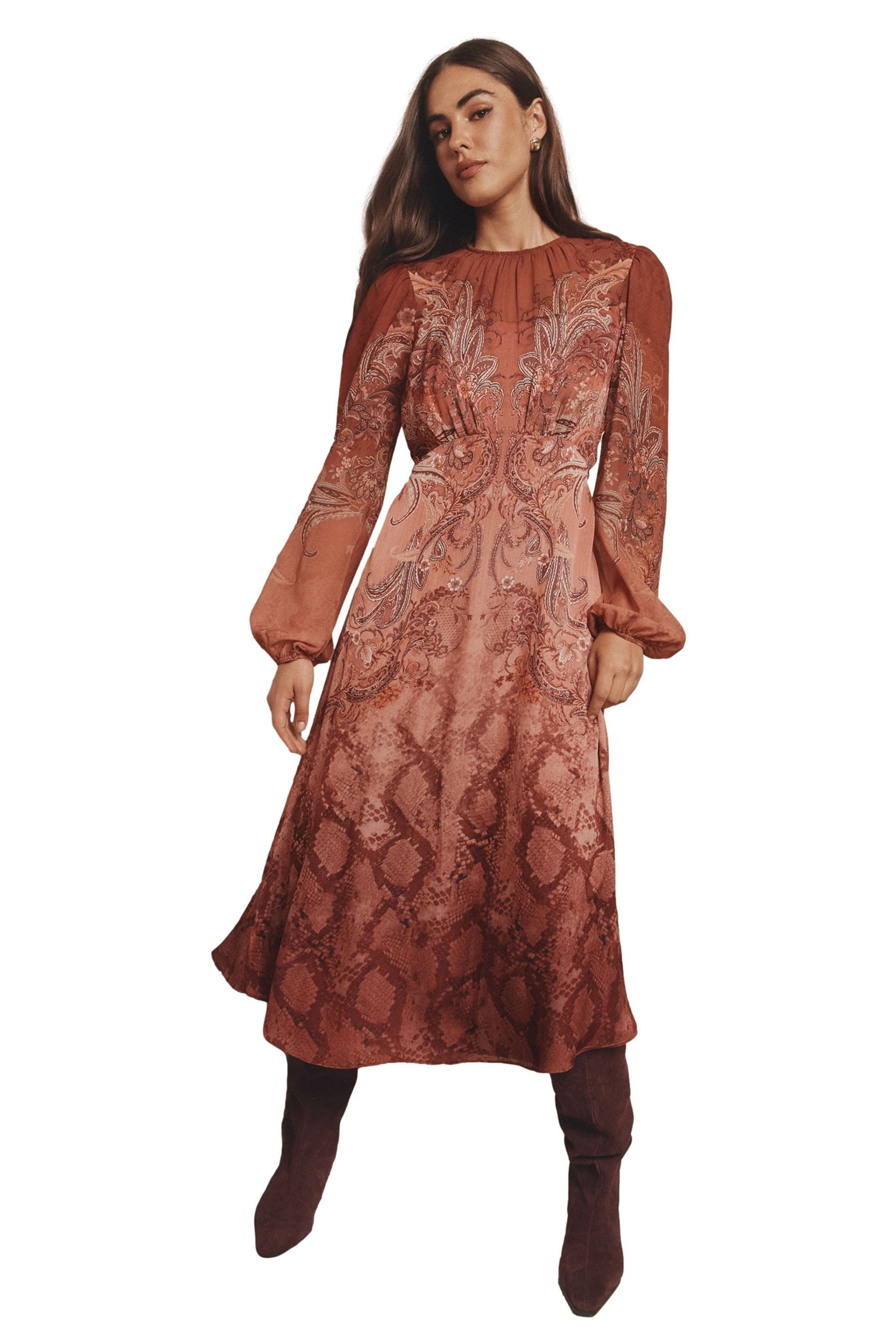 Midikleid Lipsy ausgestelltes Midikleid, Regular