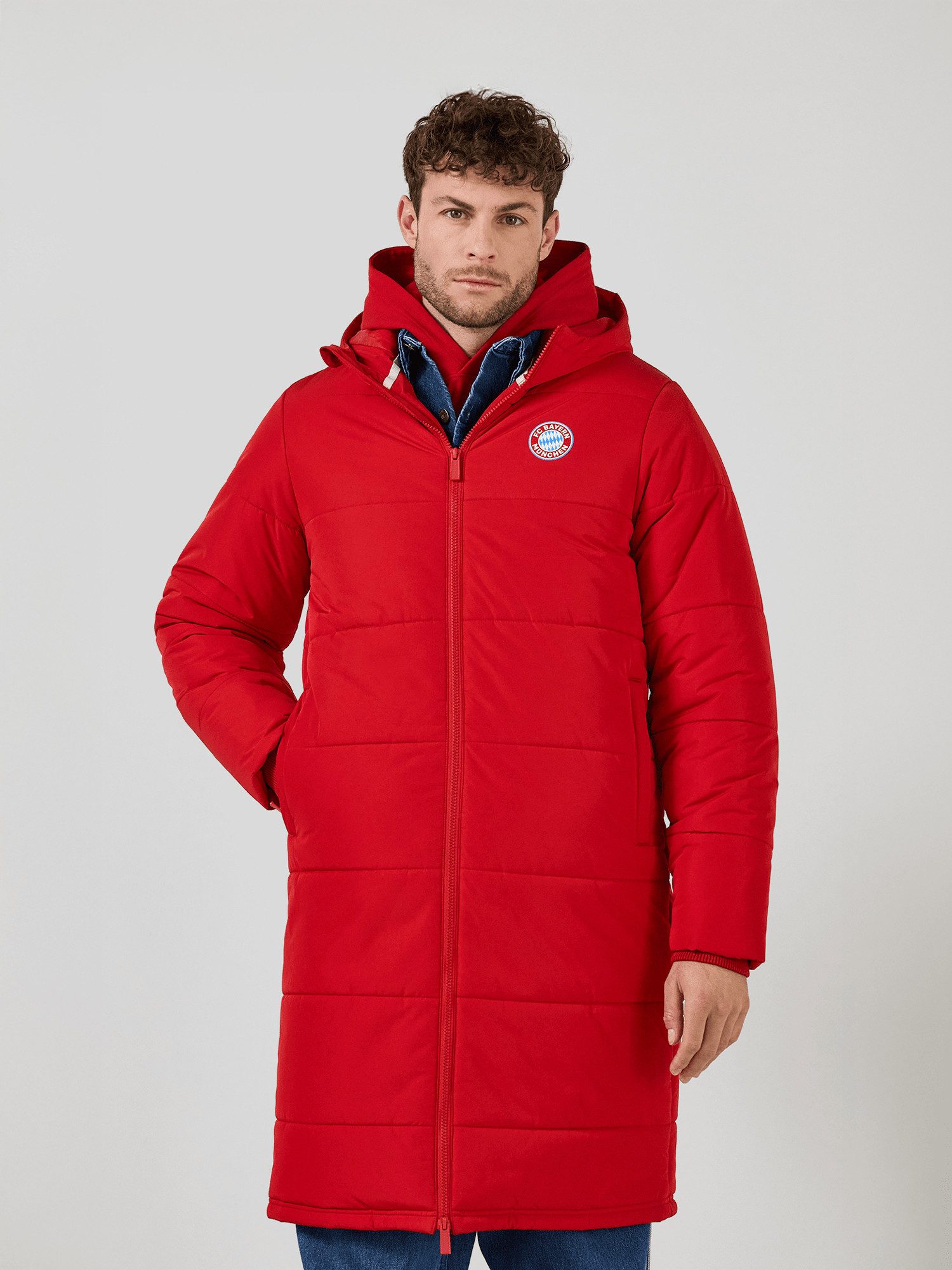 FC Bayern München Windbreaker FC Bayern München, Wintermantel Essentials, Herren, Rot