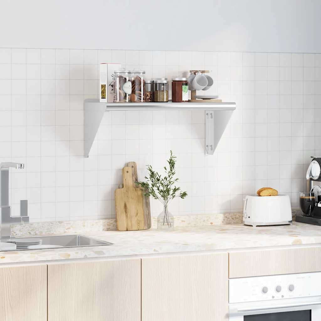 vidaXL Regal Wandregal 75x30x31 cm Silbern günstig online kaufen