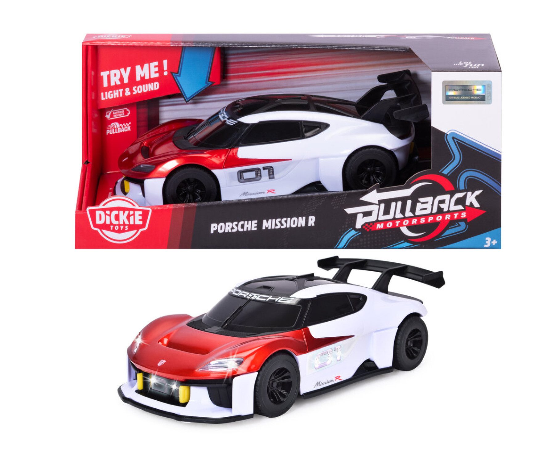 Dickie Toys Spielzeug-Auto Porsche Mission R, mit Licht und Sound