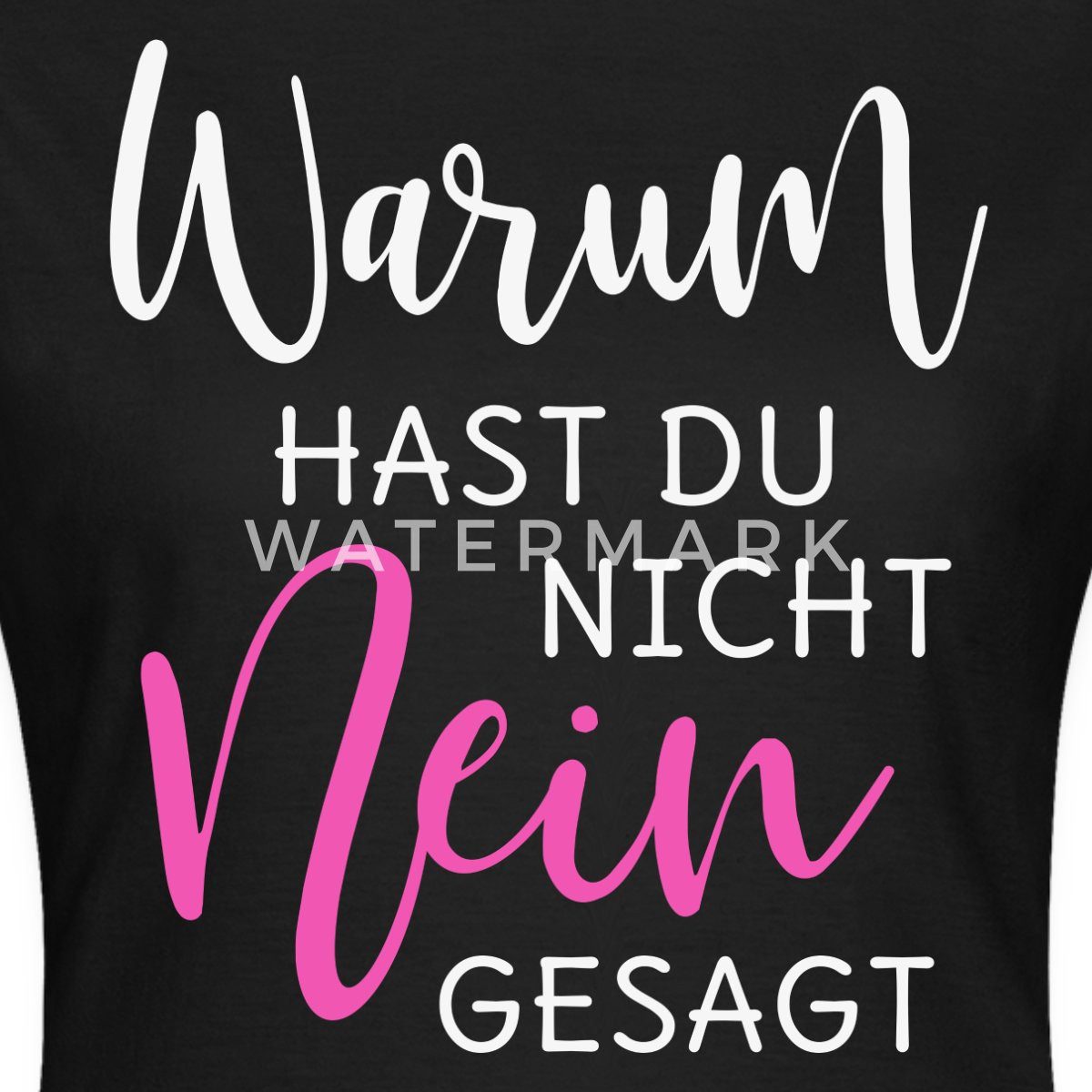 Spreadshirt T-Shirt Warum Hast Du Nicht günstig online kaufen