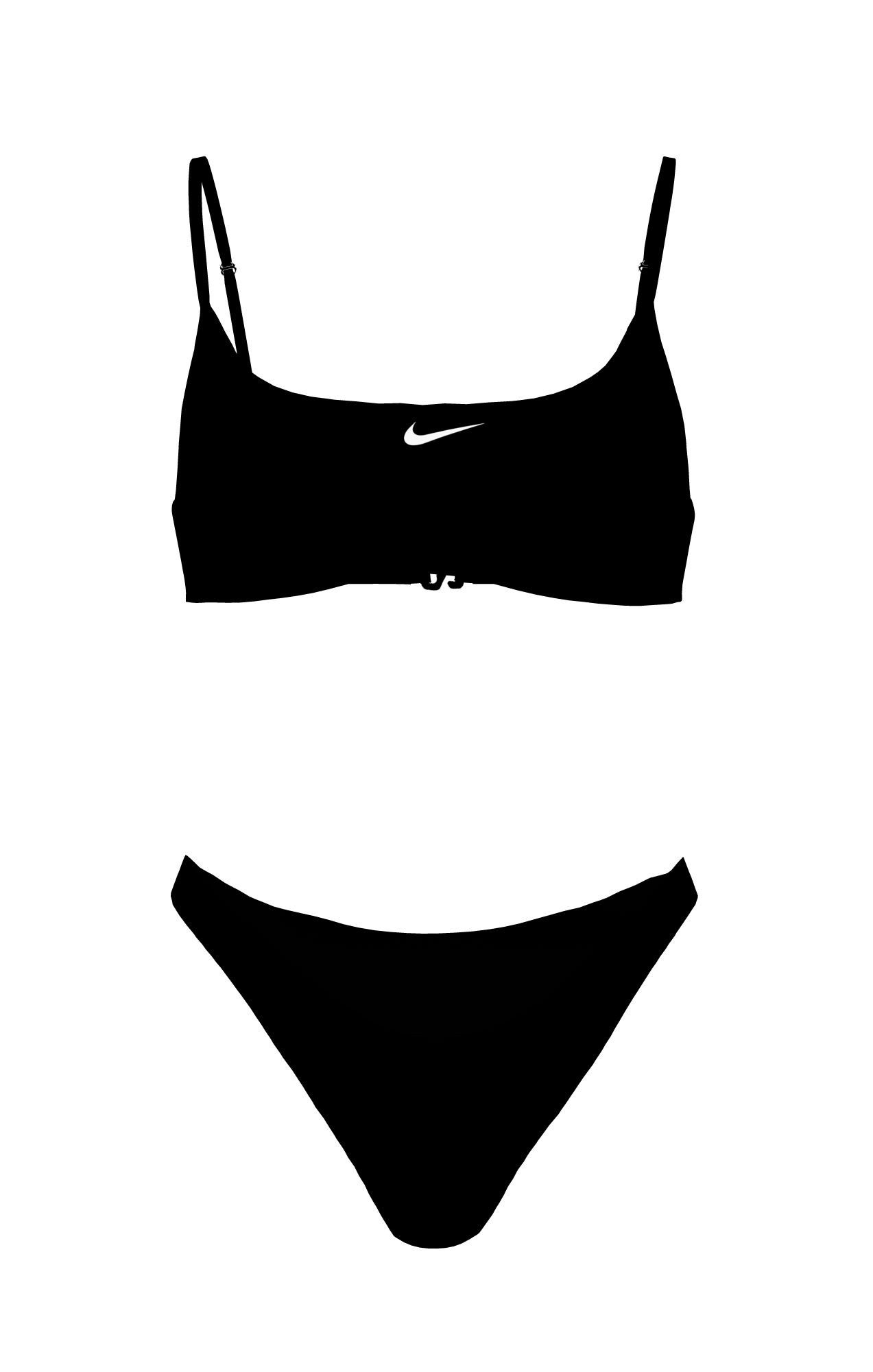 Nike Bustier-Bikini BRALETTE BIKINI SET (Set, 2-St) für Jugendliche, sportlicher Stil, schnell trocknendes Material