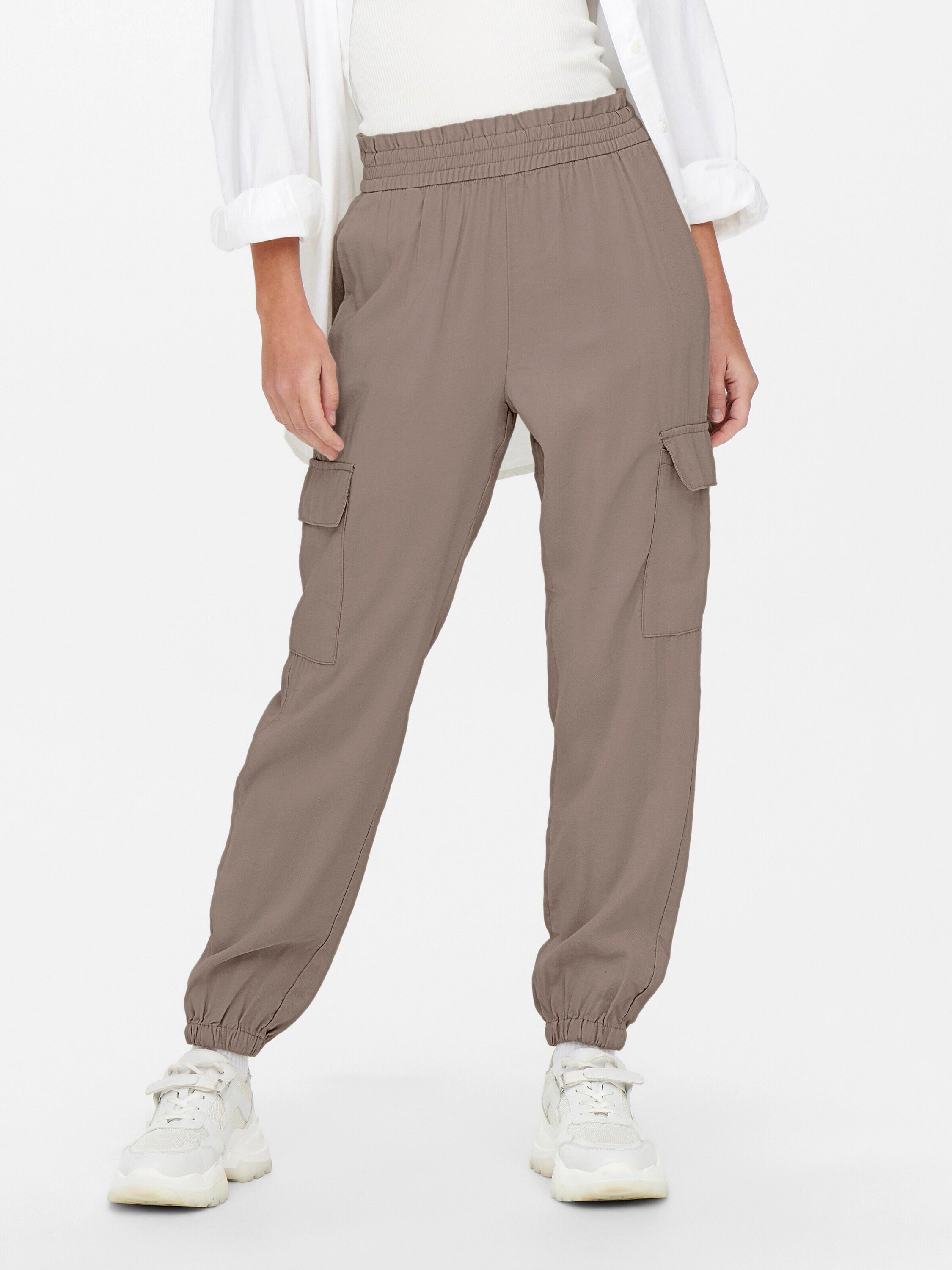 ONLY Cargohose ONLARIS (1-tlg) Drapiert/gerafft