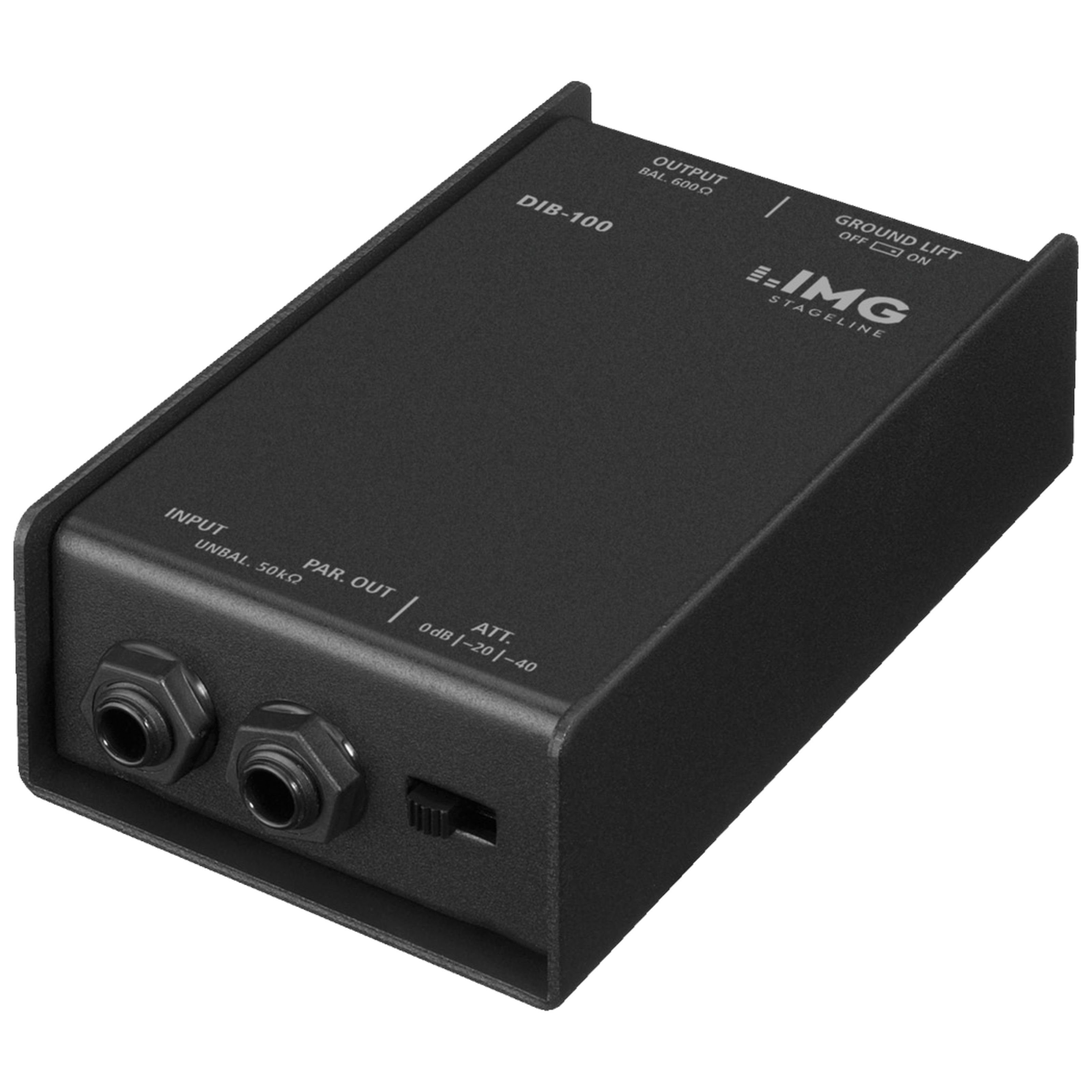 IMG STAGELINE Audio-Wandler, (DIB-100, Zubehör, DI-Boxen), DIB-100 - DI Box