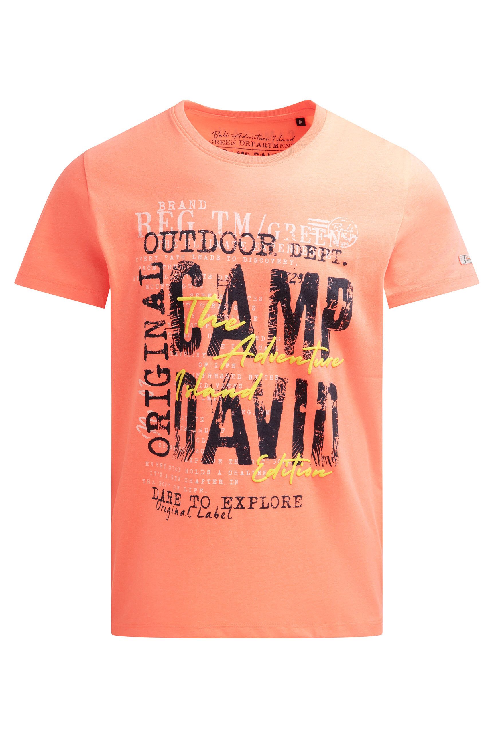 CAMP DAVID Rundhalsshirt mit Necktape