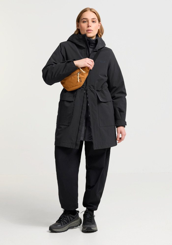 Jack Wolfskin Wintermantel 3IN1 NABUR COAT W Winterjacke für Kinder, wasserdicht, warm