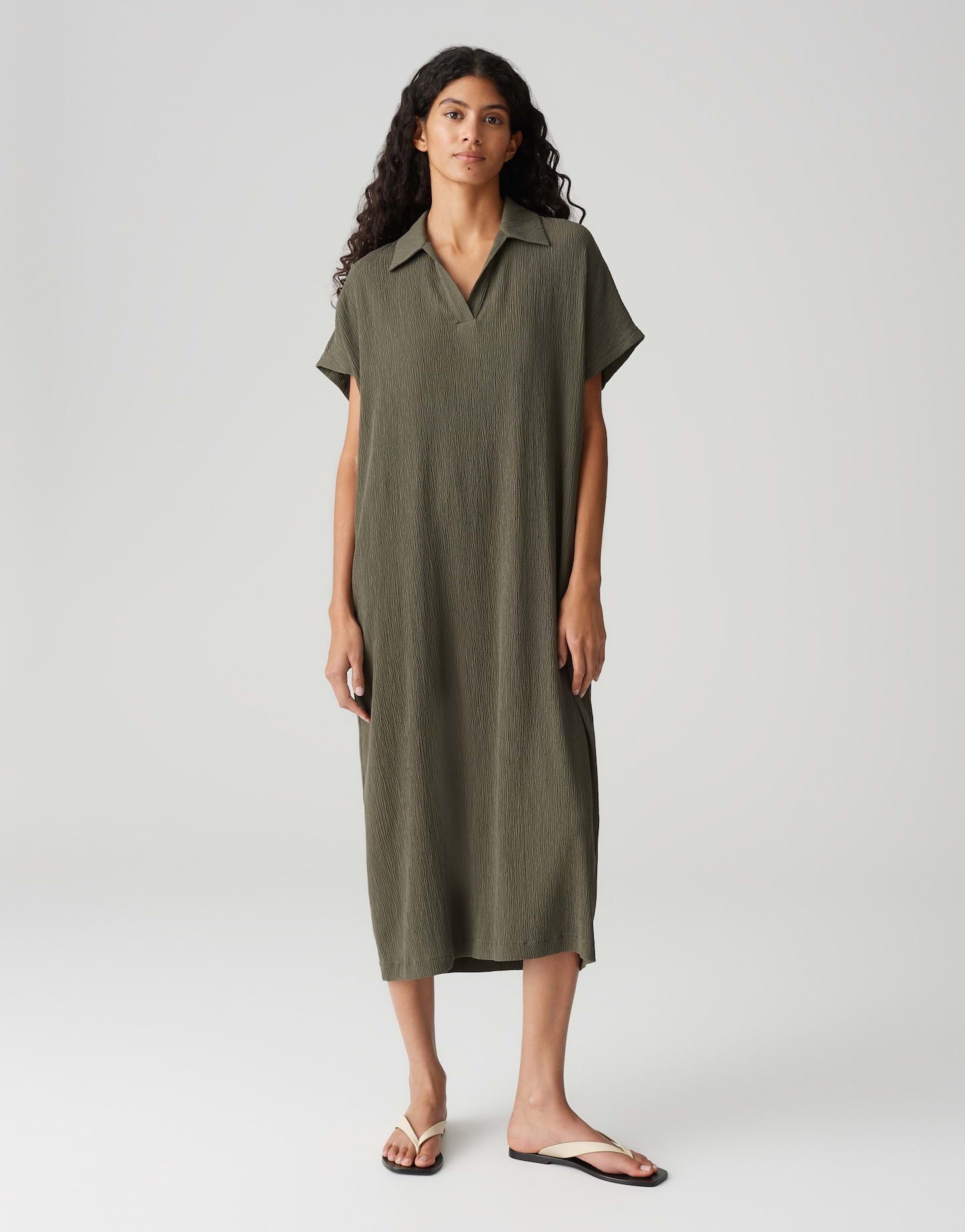 OPUS Midikleid WANNI aus Viskosemix mit zarter Struktur günstig online kaufen