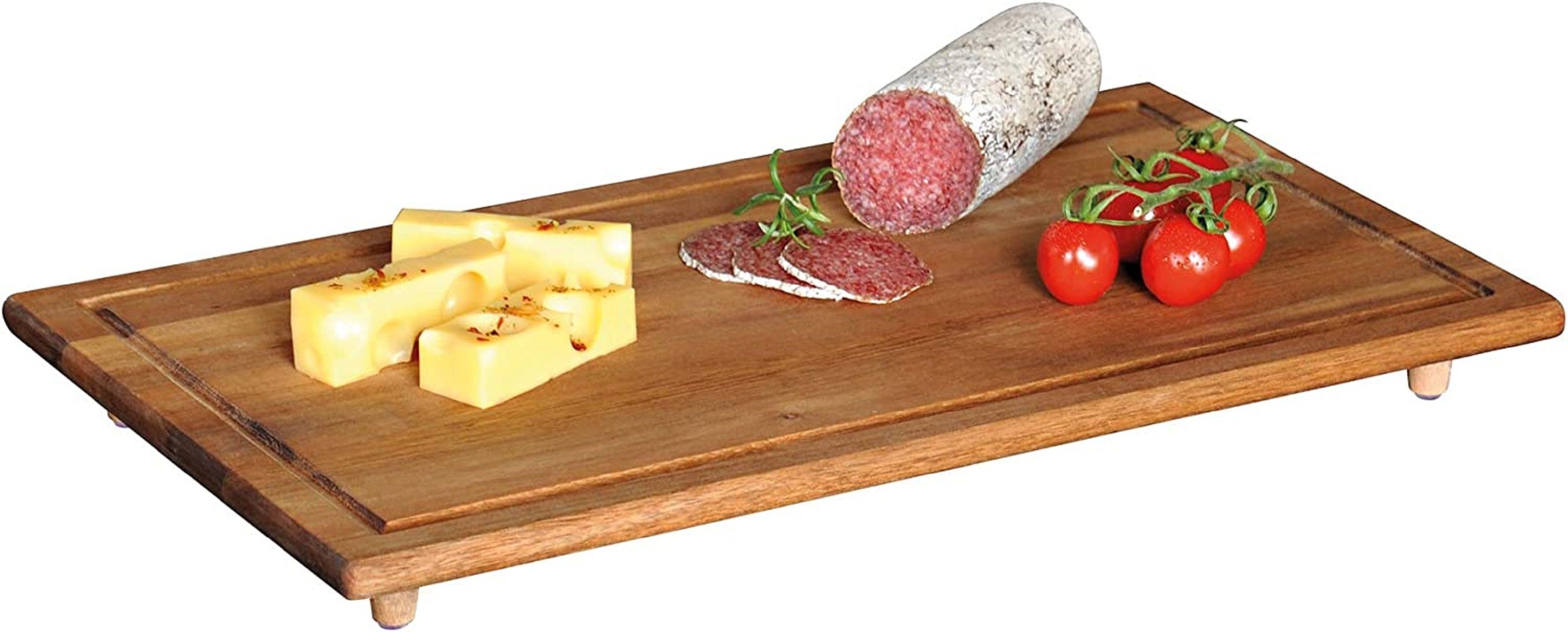 Schneide- und Abdeckplatte Herdabdeckplatte aus Akazie 50x28x4 cm Schneide- und Servierplatte