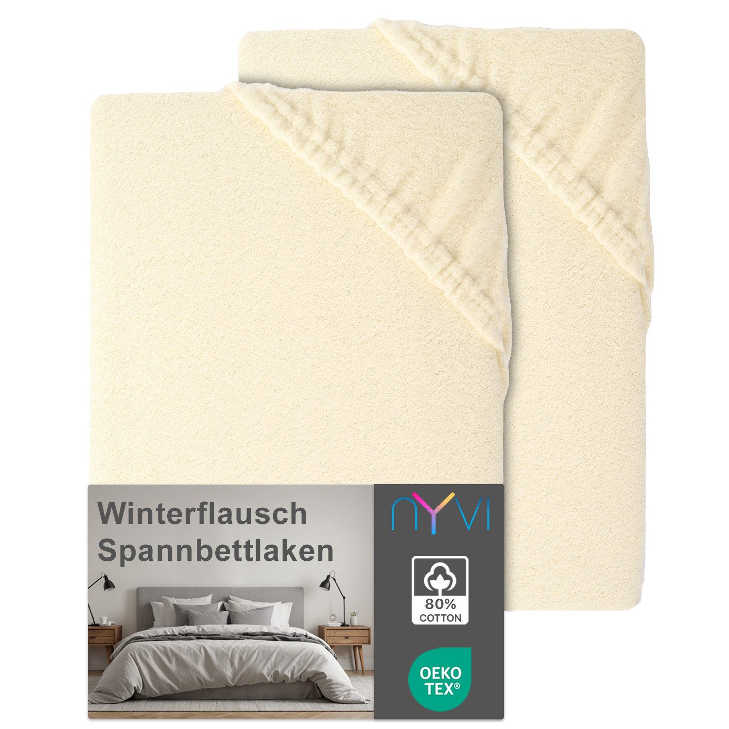 NYVI Spannbettlaken Spannbettlaken DreamScience Winterflausch für günstig online kaufen