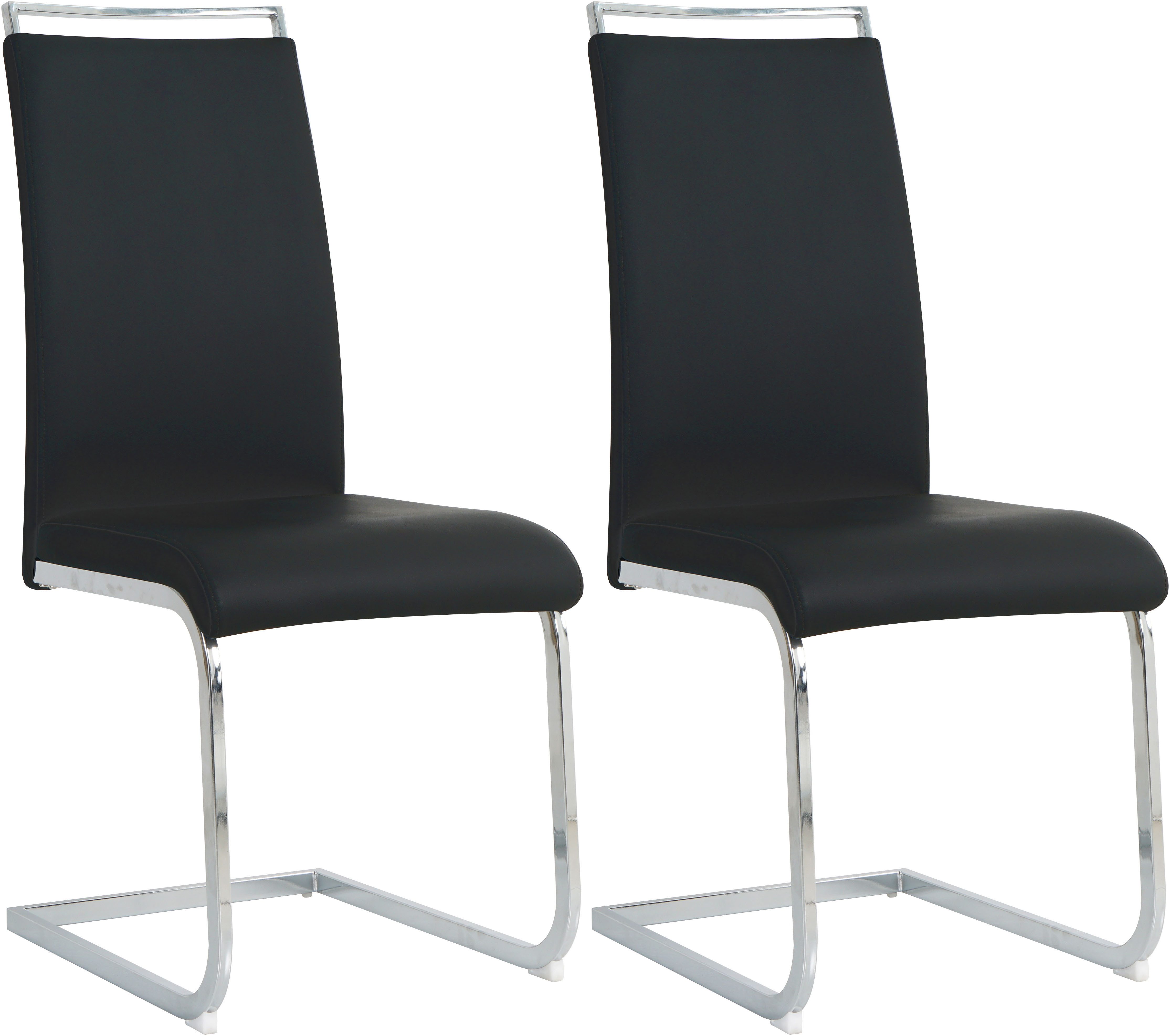 MÖBILIA Freischwinger (Set, 2 St), mit Wellenunterfederung