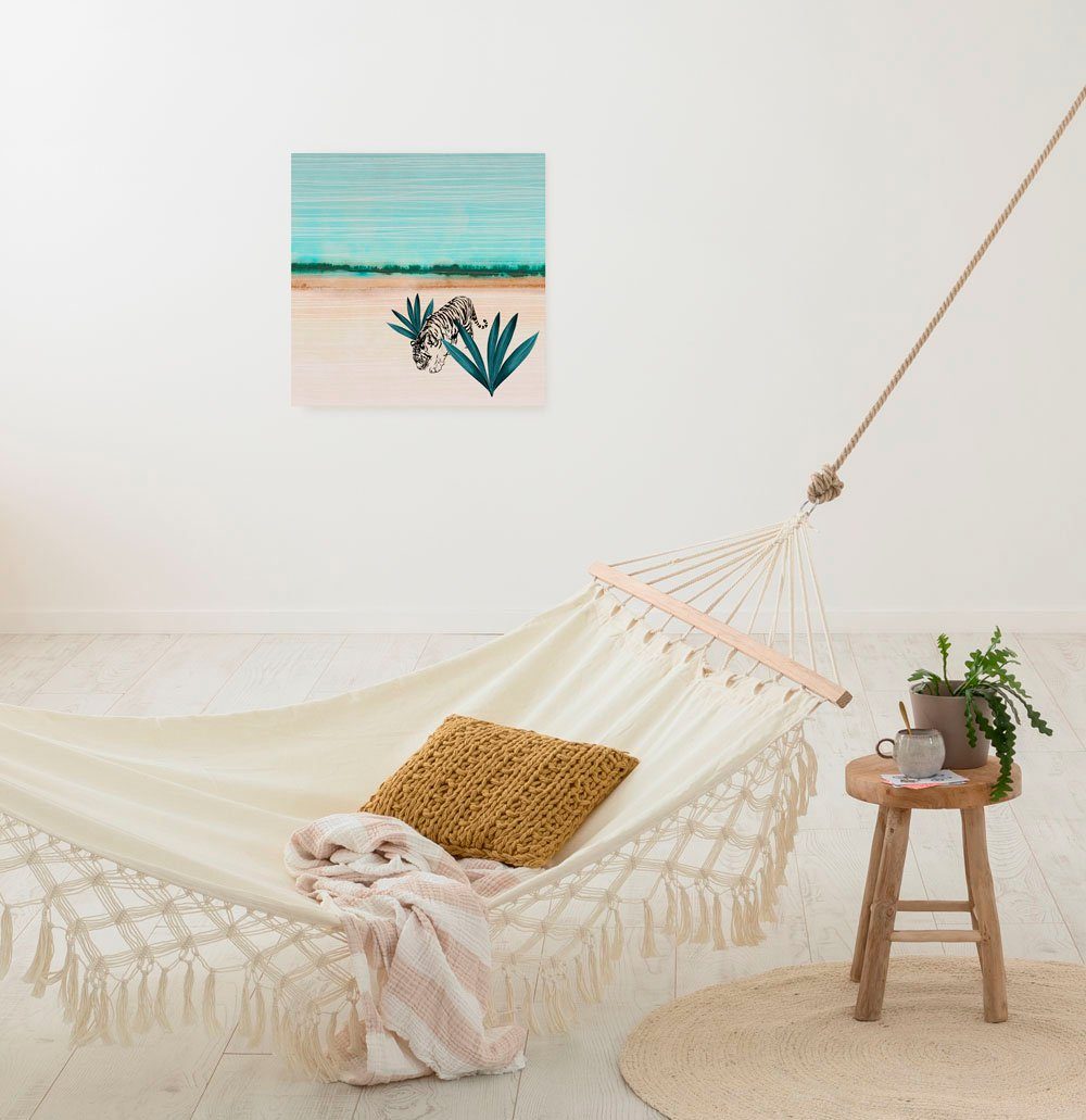 Komar Leinwandbild Wild One - Größe 40 x 40 cm, Natur (1 St), Keilrahmenbild mi Echtholzrahmen