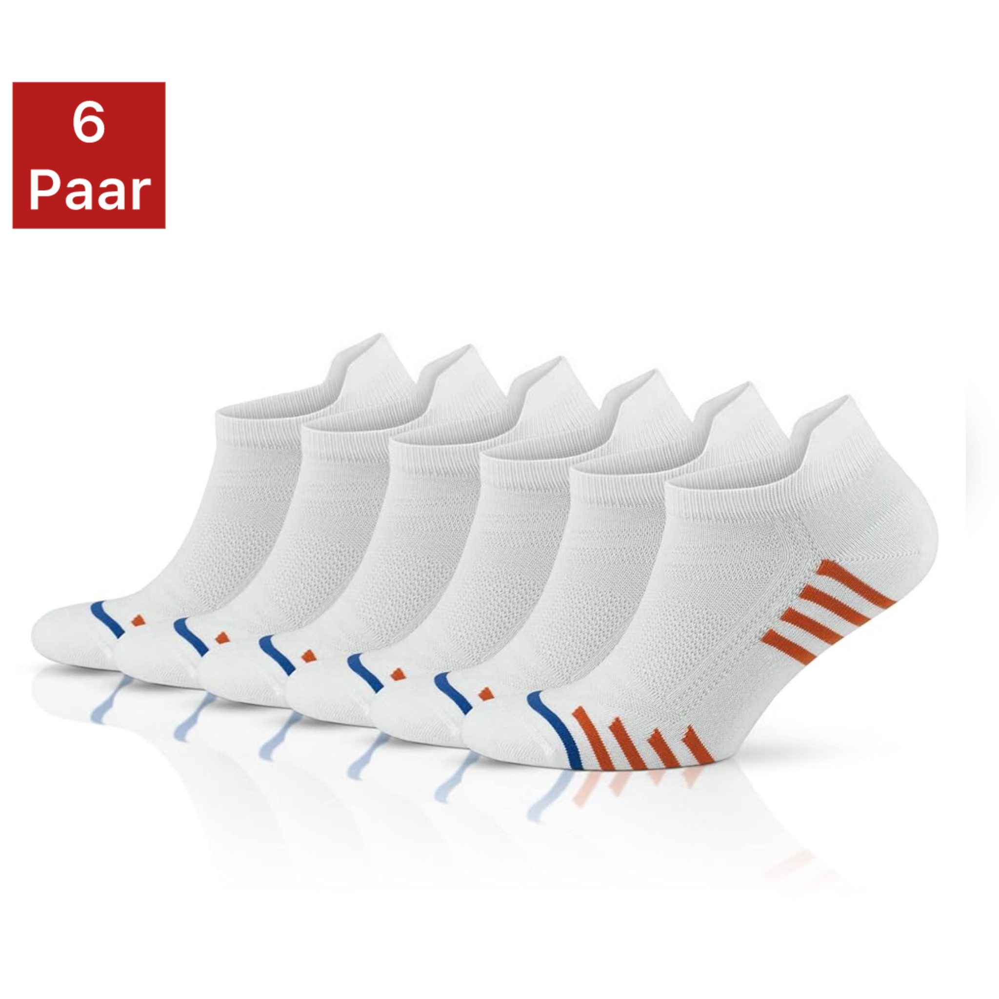 NERS Sportsocken 6 Paar aus Bambus für Damen & Herren gegen Schweißfüße mit Komfortbund (6-Paar, 6 Paar) ohne drückende Naht, Atmungsaktiv, Bequem