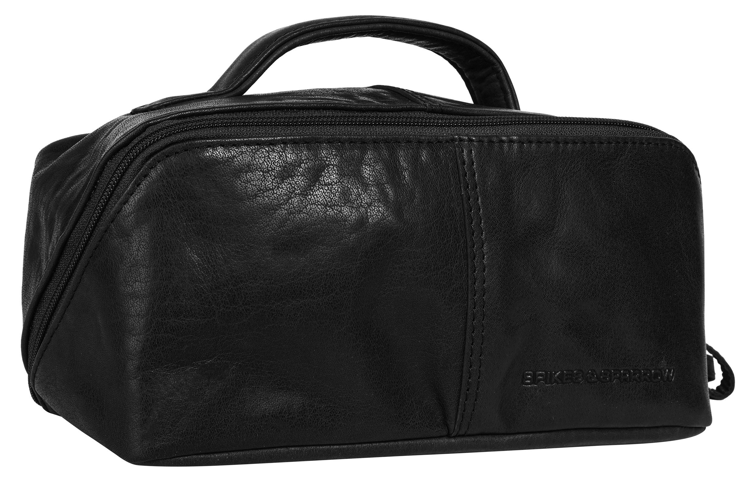 Spikes & Sparrow Kulturbeutel, echt Leder