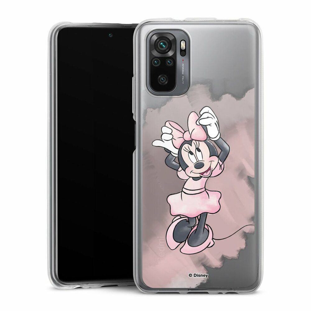 DeinDesign Handyhülle Mickey & Minnie Mouse Disney Motiv ohne Hintergrund, Xiaomi Redmi Note 10 4G Silikon Hülle Bumper Case Handy Schutzhülle