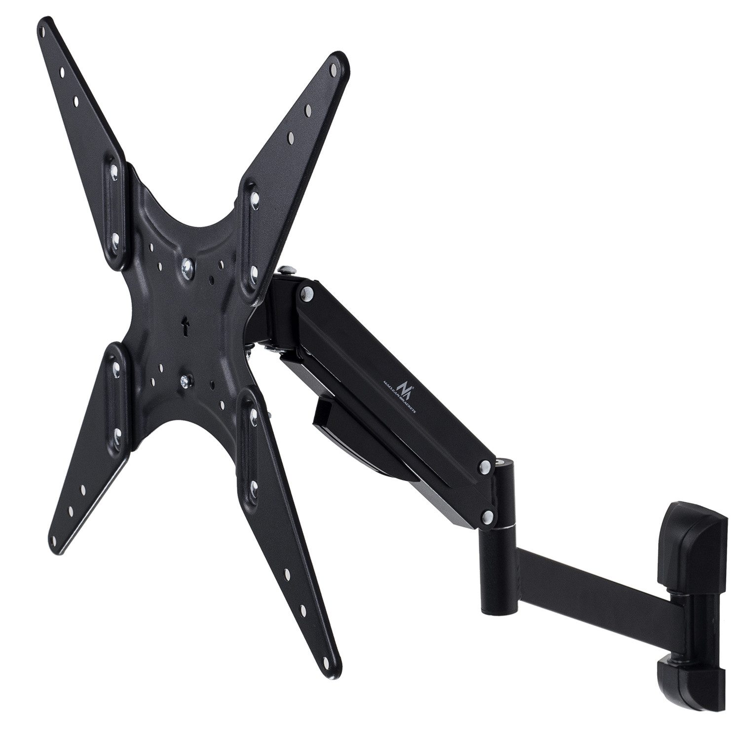Maclean TV-Wandhalterung MC-784 2 Arme, Höhenverstellung 25cm, (bis 55,00 Zoll, Schwenkbare TV-Aufhängung für LED 32-55)