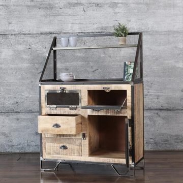 baario Highboard Highboard FACT Industriedesign, Eisen massiv rustikal Kommode Anrichte