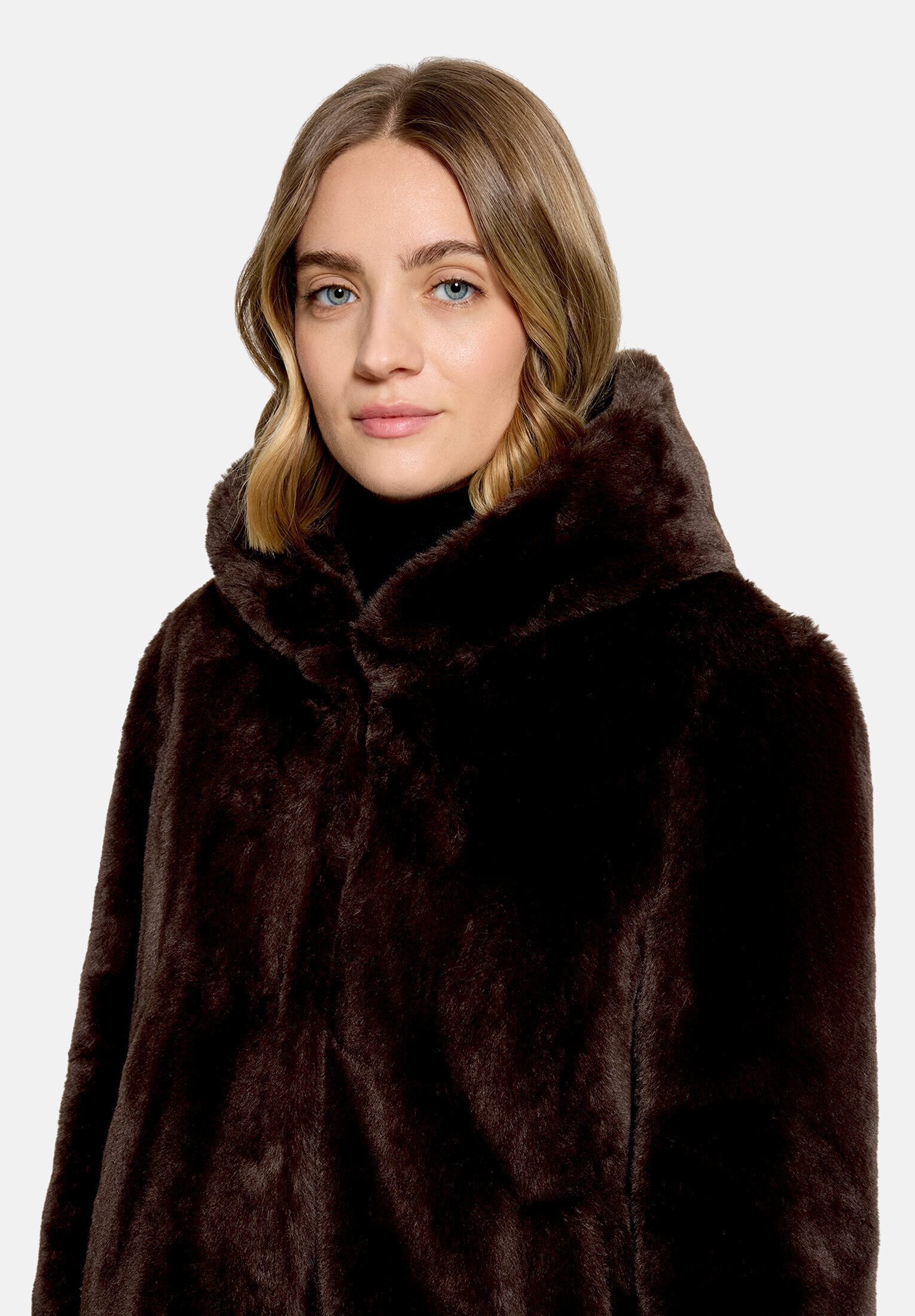 Betty Barclay Plüschjacke Damen mit Kapuze