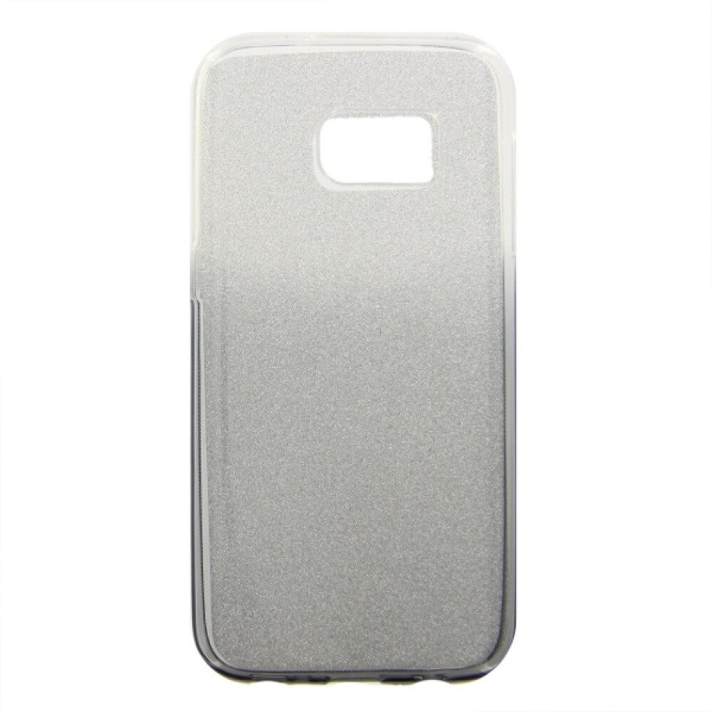 Handytasche TPU Handyhülle für Samsung Galaxy S7 Schwarz Glänzend Schutzhülle (Bumper)