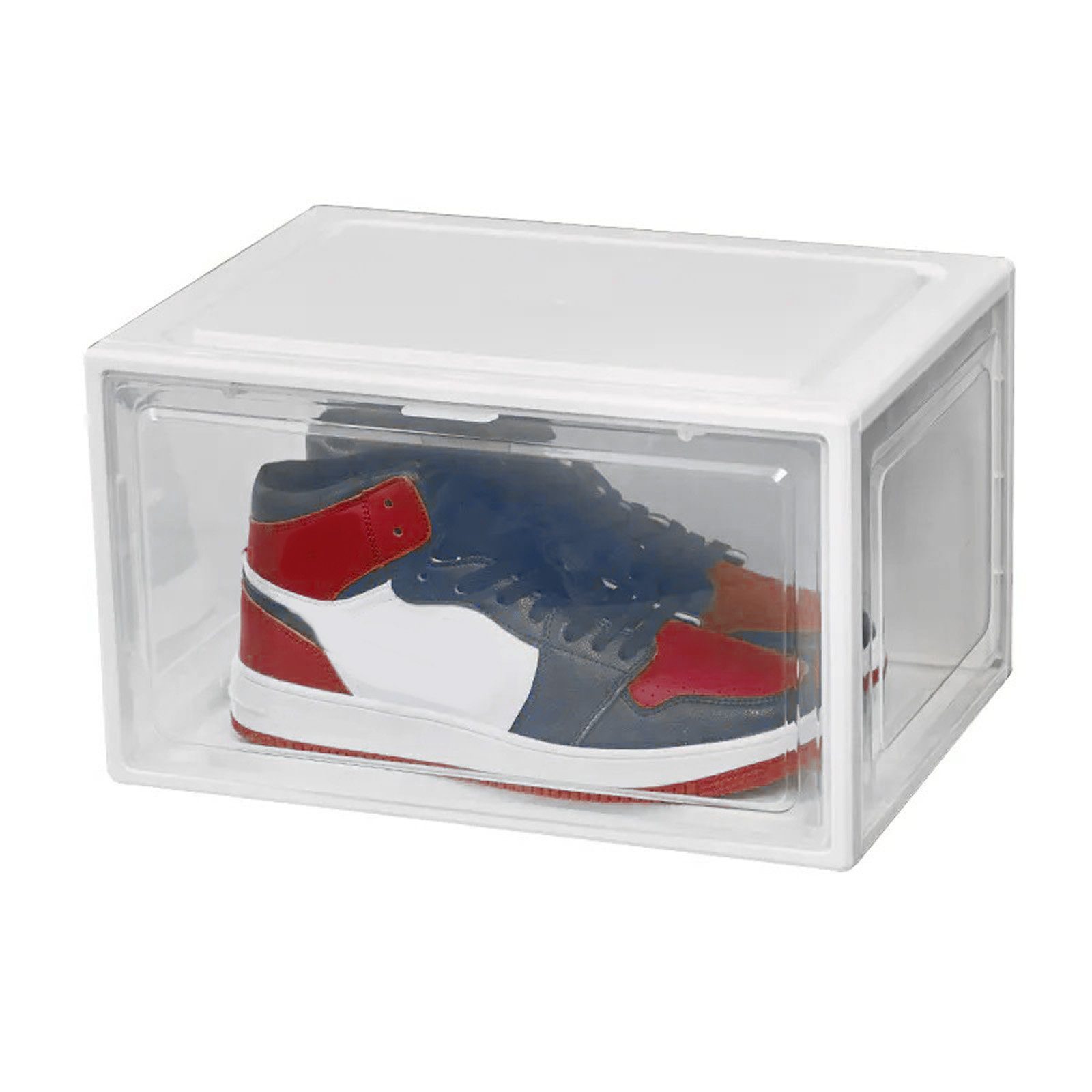HAC24 Schuhbox Schuhorganizer Aufbewahrungsbox Stapelbar Kunststoffbox Schuhkarton (Set, 12 St), bis Gr.47