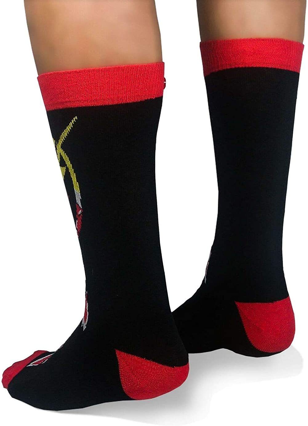 Flash Freizeitsocken THE FLASH Herren Blitz, Doppelpack Herren Jugendliche Socken Set 2 Paar Größe 41-45