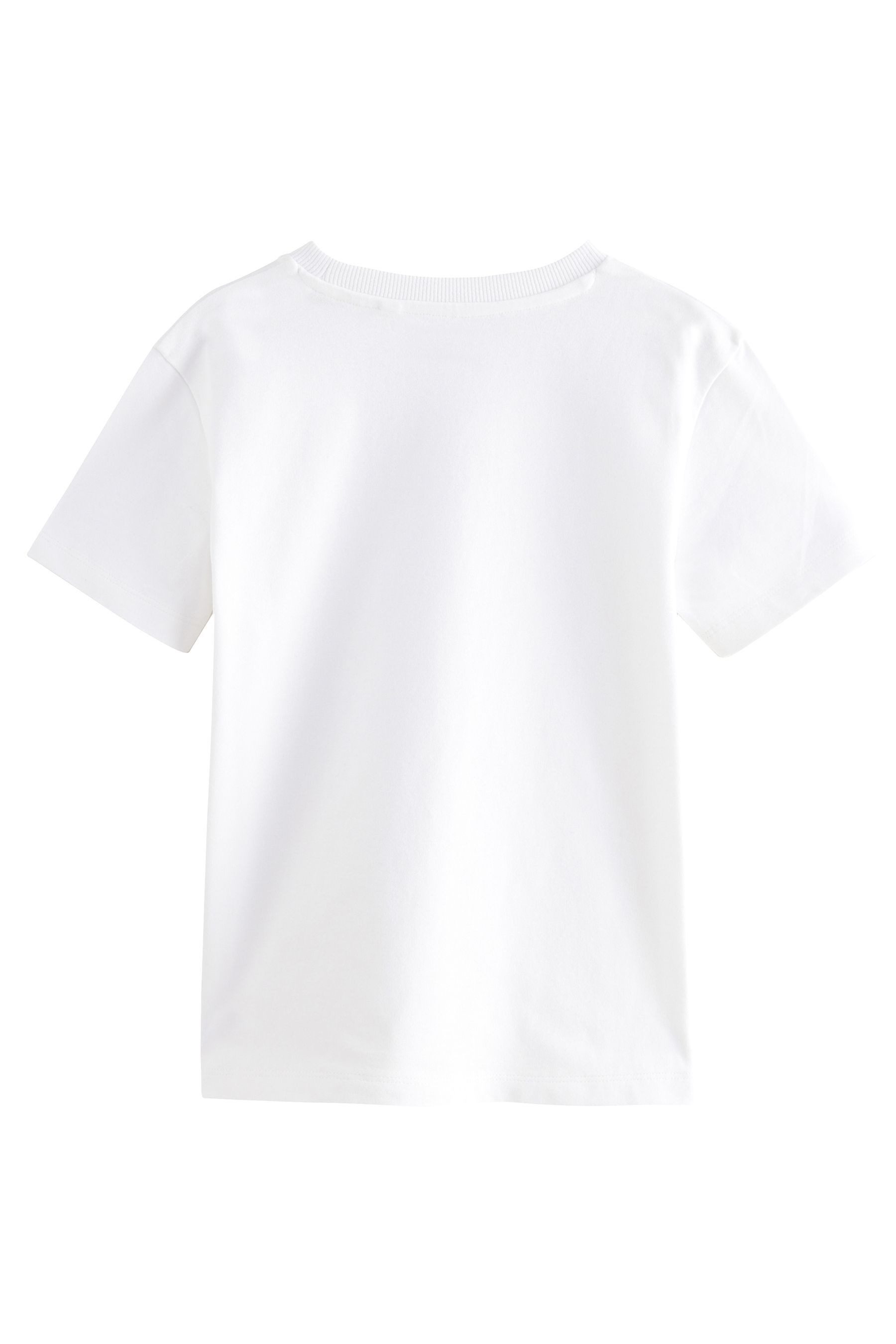 Next T-Shirt 2er-Pack T-Shirts mit Hirsch-Stickerei Baumwolle (2-tlg)