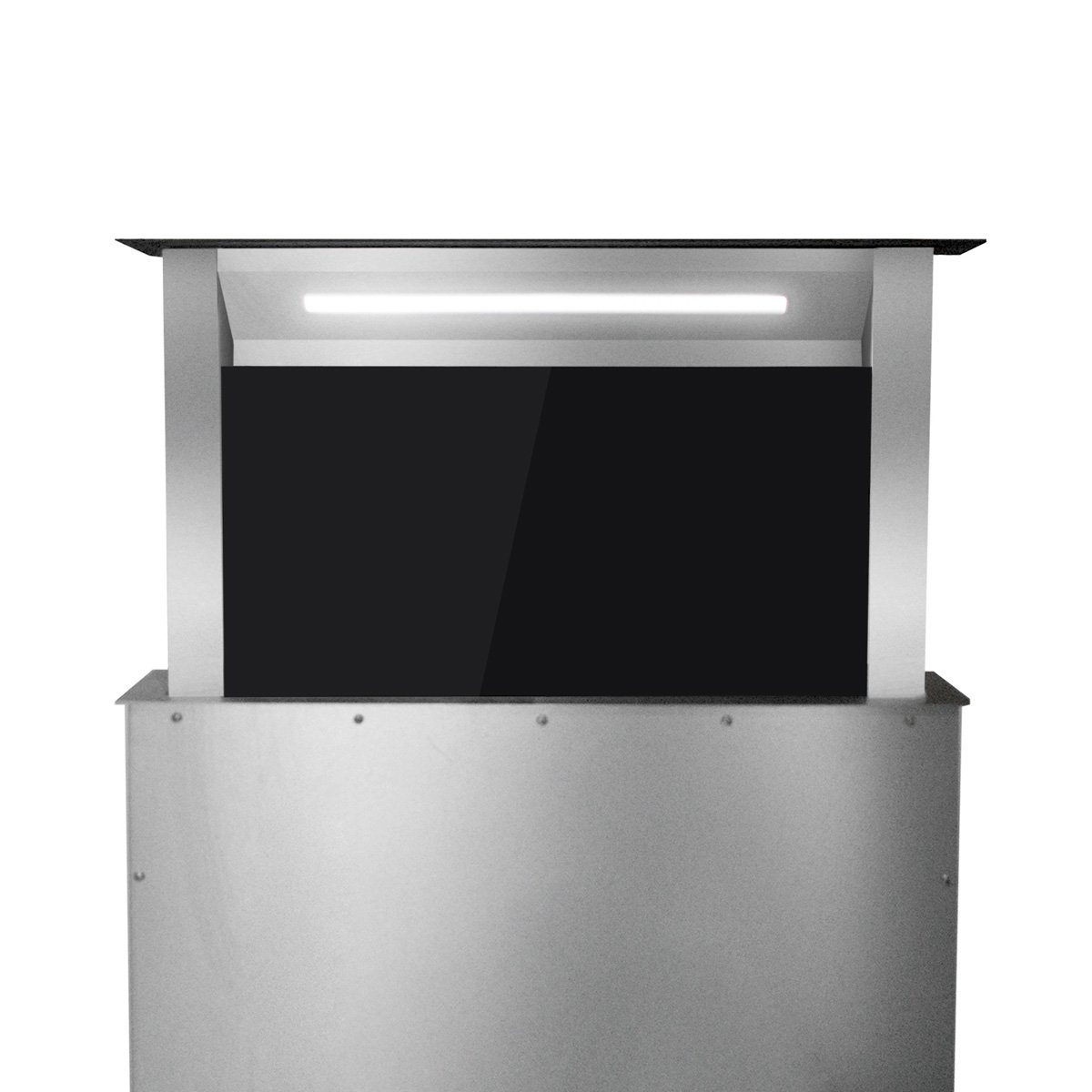 KKT KOLBE Unterbauhaube Dunstabzugshaube DRAFT-Serie Tischabzug Dunstabzugshaube DRAFT-Serie Tischabzug, Tischabzug / Downdraft / Edelstahl / Schwarz / Glas / LED / Touch